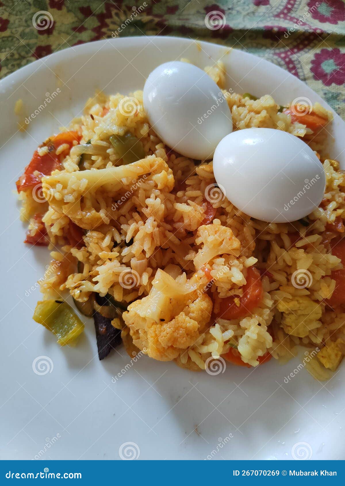 Kashmir, India April 12 2021 Egg Biryani Local Stock Image Image of curry, tasty 267070269