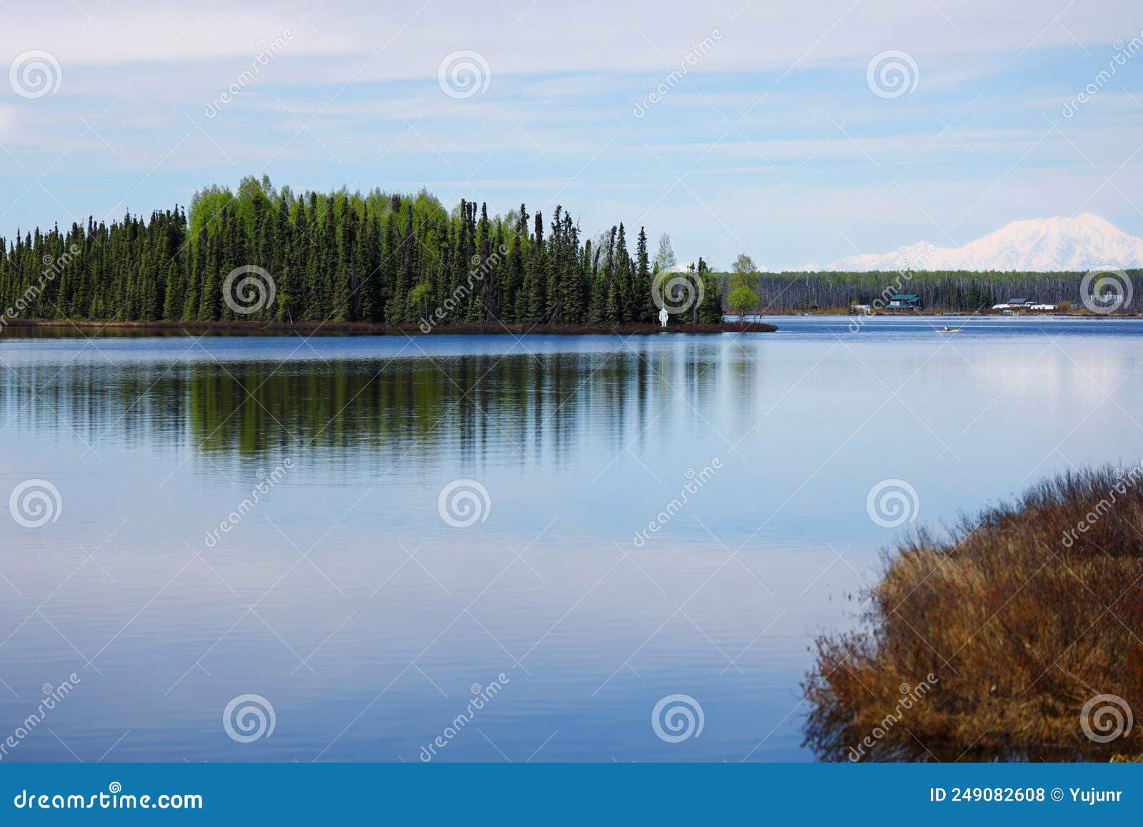 Kashwitna Lake Facing North May Stock Photo Image of looking, park