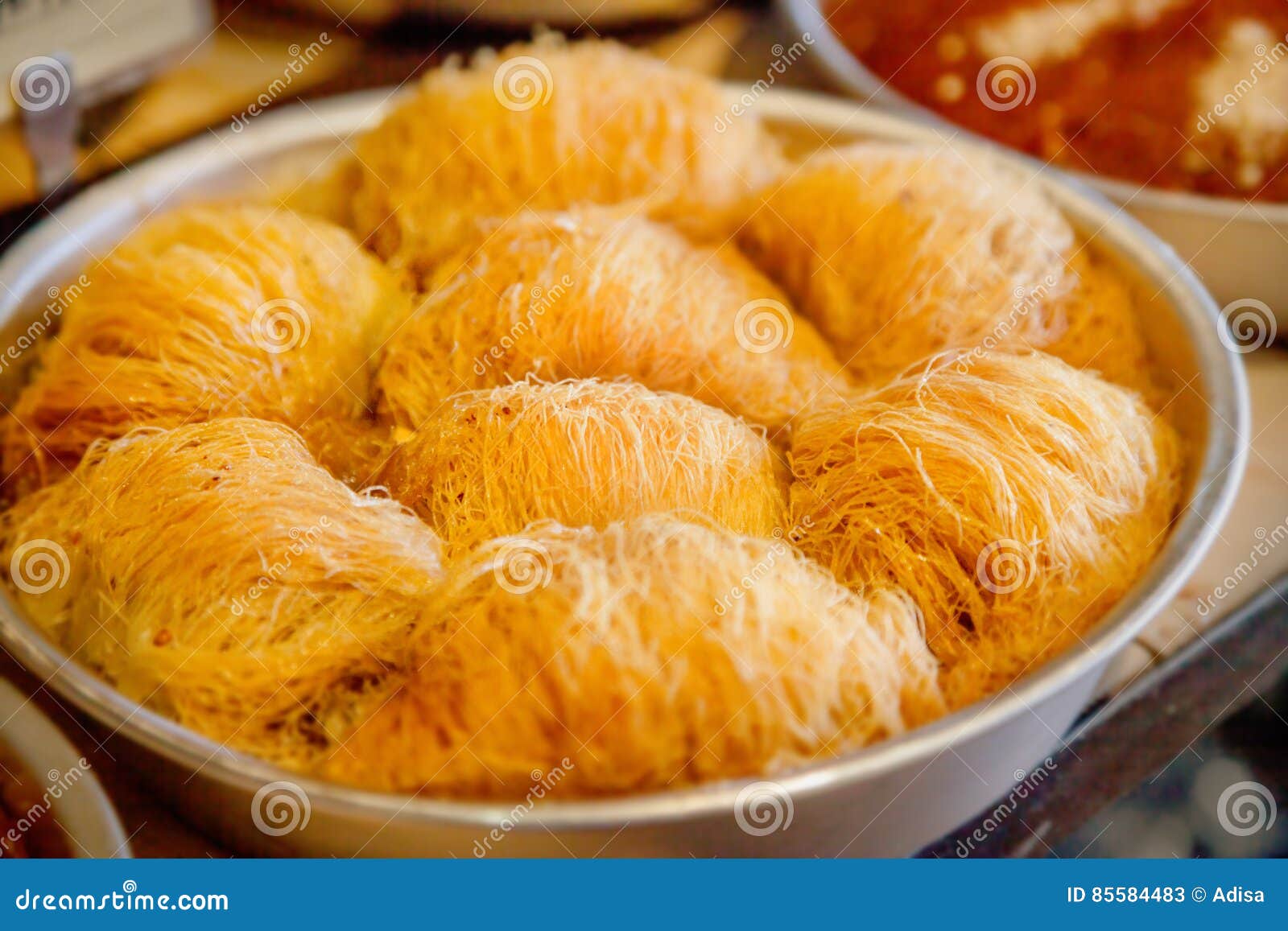 Kataifi pastry stock image. Image of pastries, pies, pastry 85584483