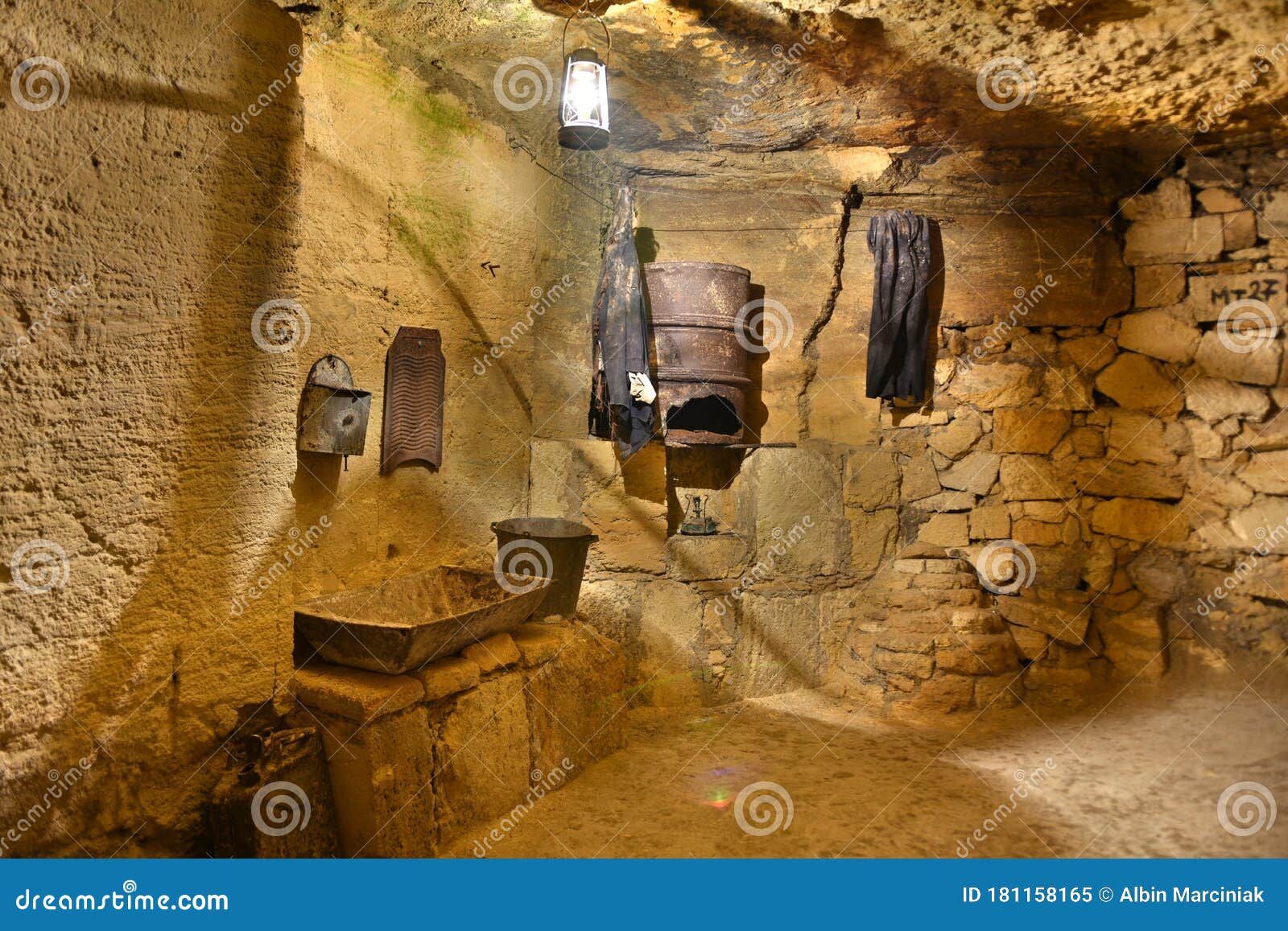 catacombs of the underground near odessa in ukraine