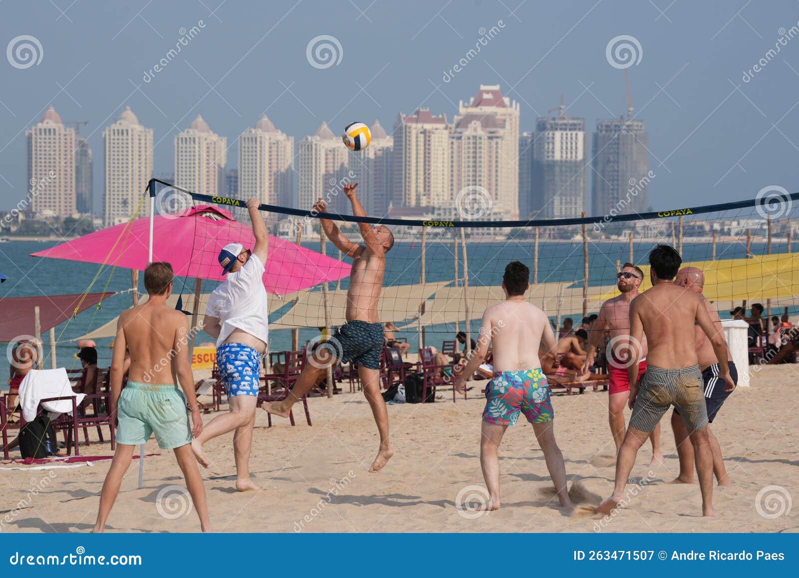 Katara Beach and Its Attractions and Customs Editorial Photography