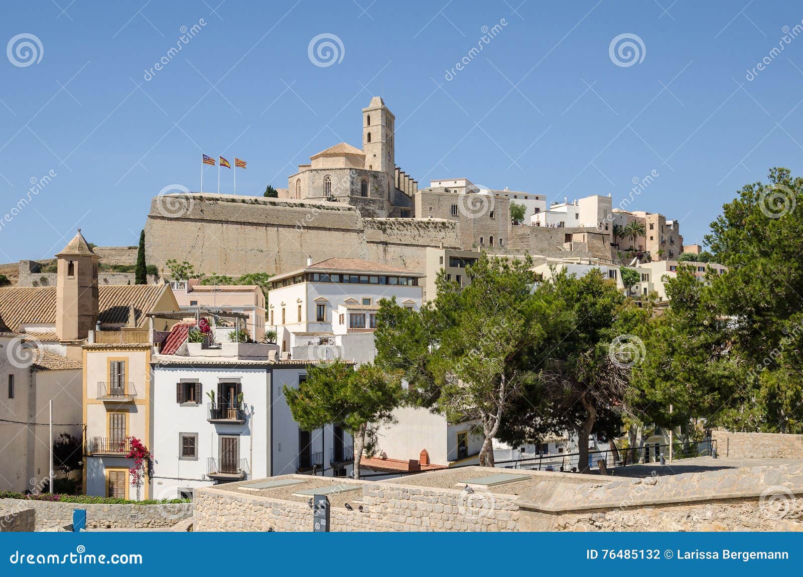 Kathedraal Van Maria-d'Eivissa in Ibiza-stad Redactionele - Image of ibiza, santa: 76485132