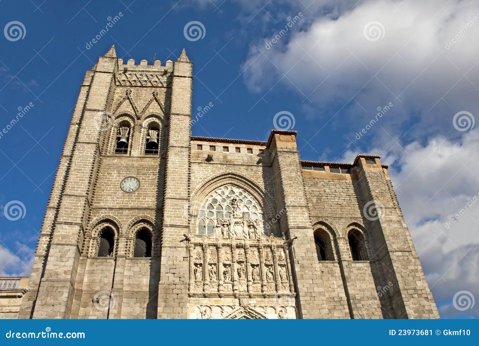 Kathedrale Von Avila /Spain/ Stockbild Bild von avila, gebäude 23973681