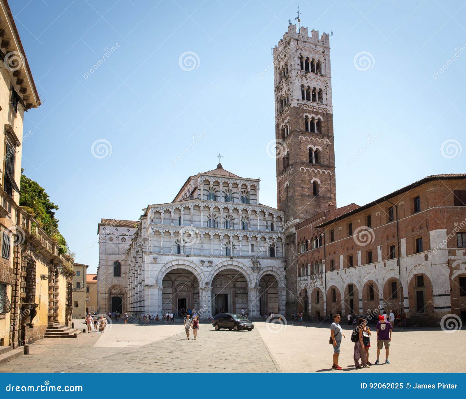 Kathedrale Von San Martino in Lucca, Toskana, Italien Redaktionelles