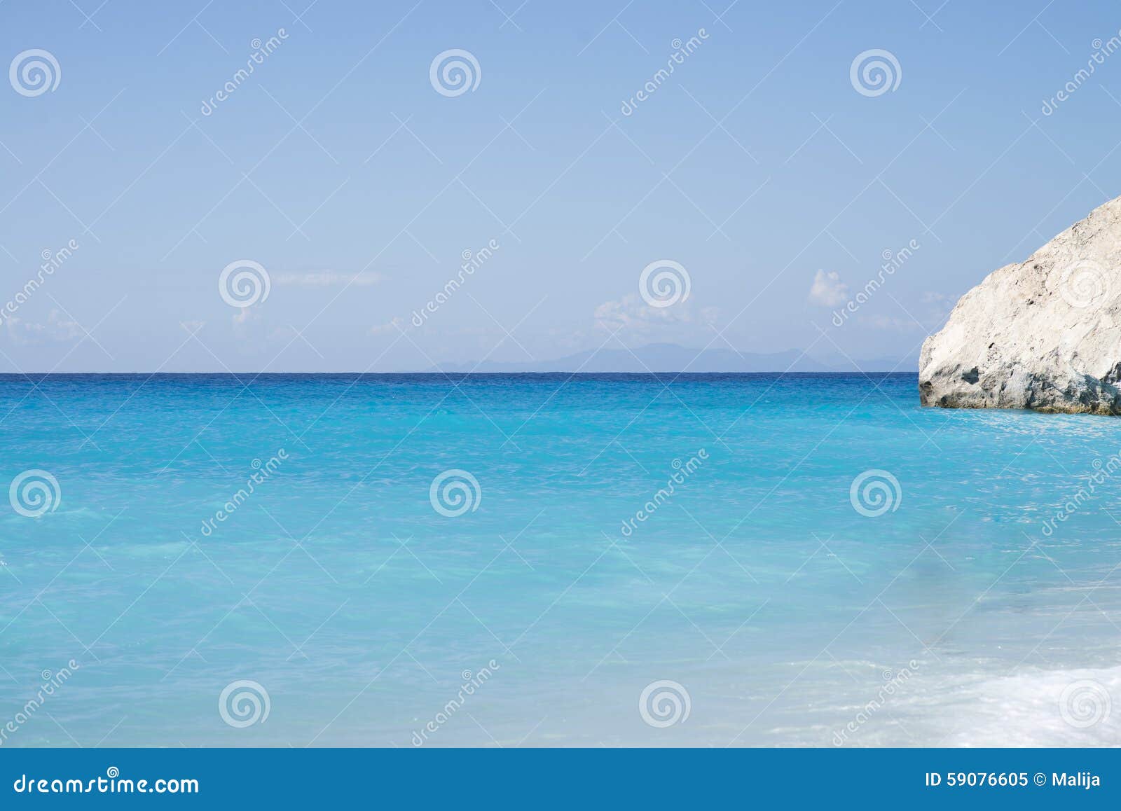 kathisma beach, lefkada island in ionian sea, greece.