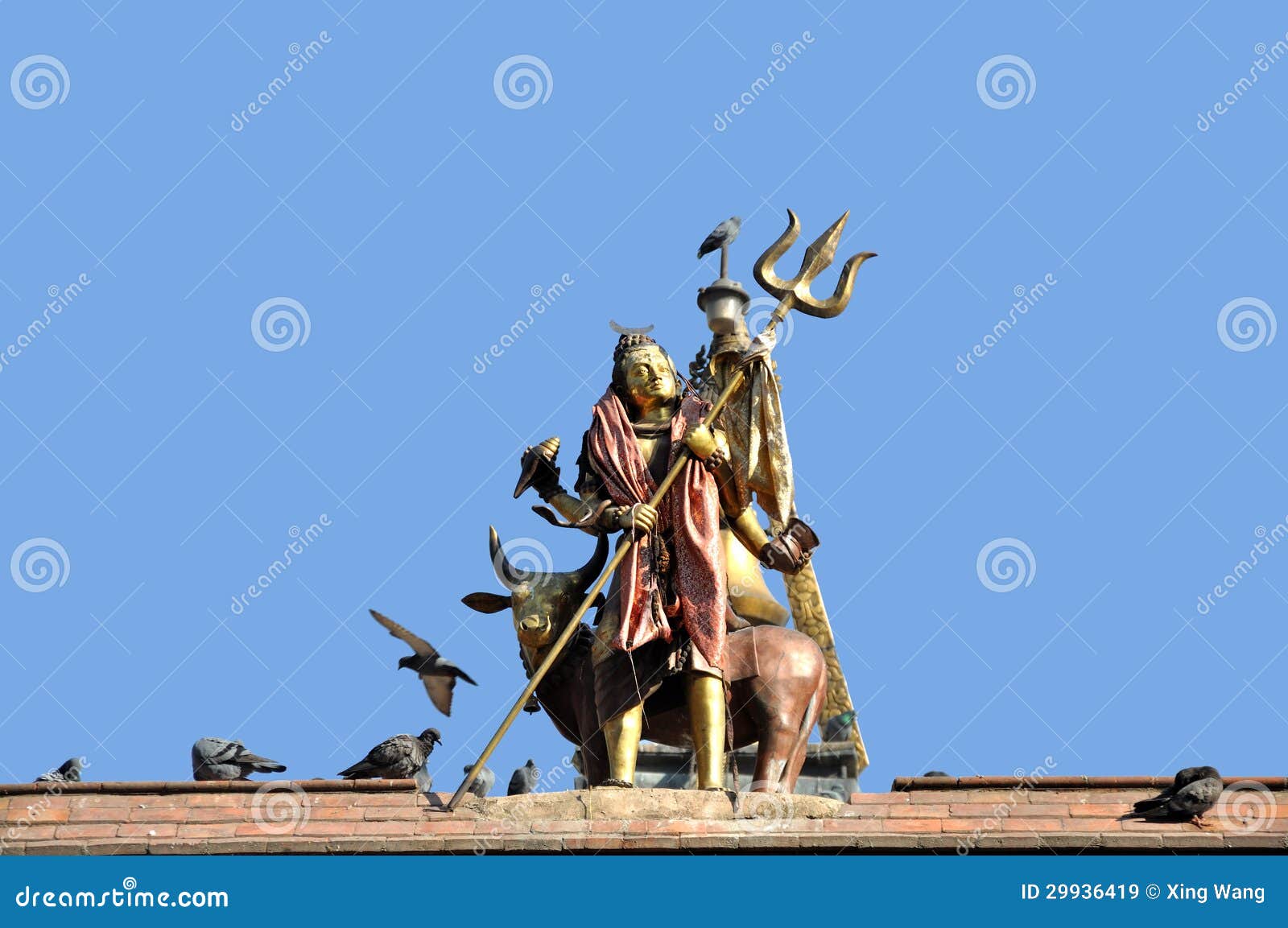 shiva statue at kathmandu durbar square