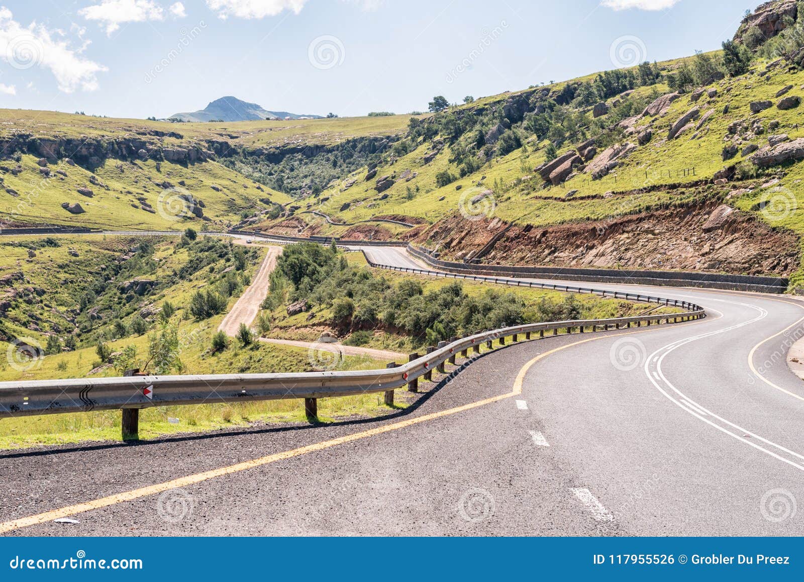 Katkop Pass between Mount Fletcher and Maclear Stock Photo Image of