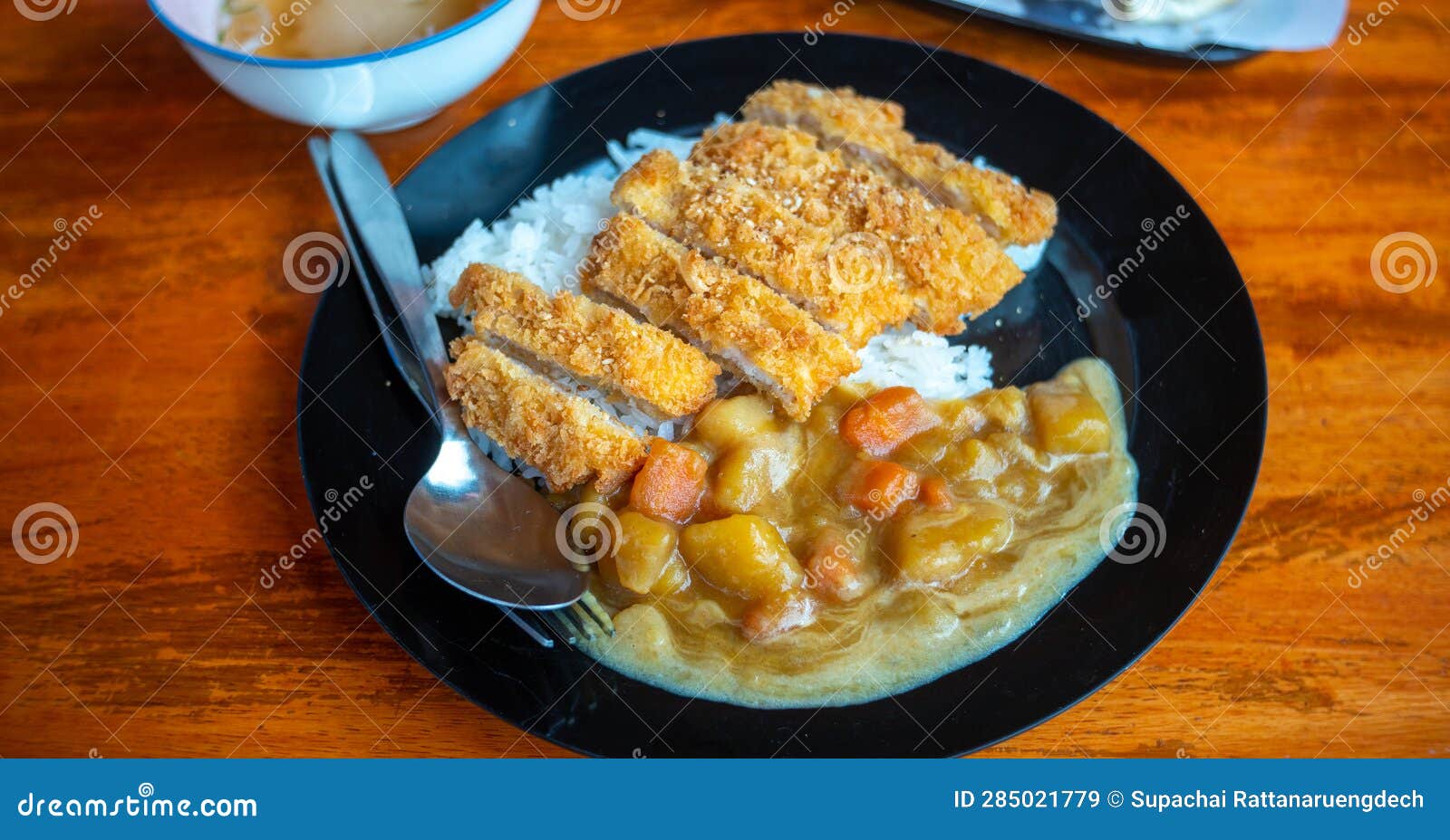 Katsu Curry(Curry Rice with Fried Pork) Stock Image Image of japanese