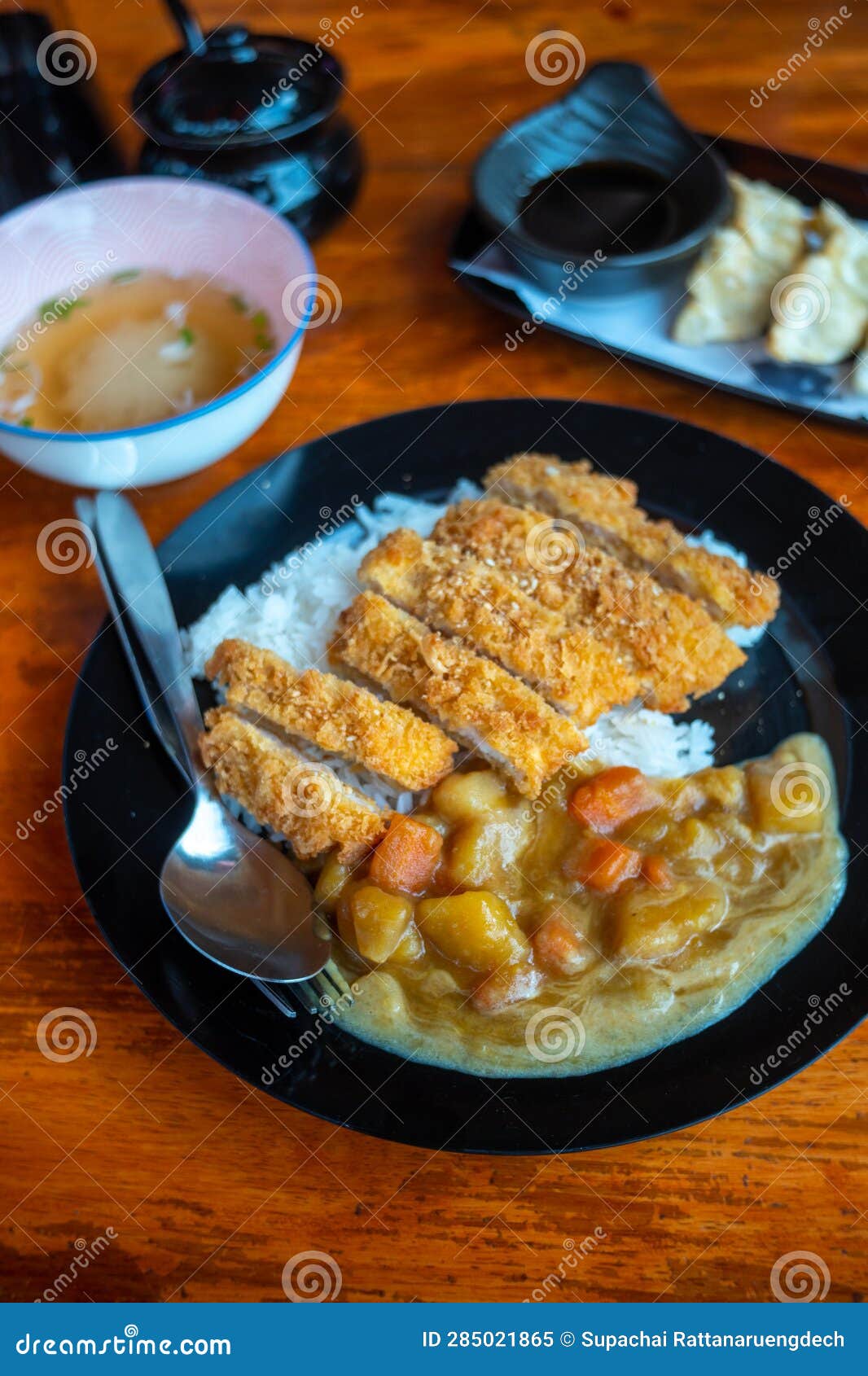 Katsu Curry(Curry Rice with Fried Pork) Stock Image Image of fried