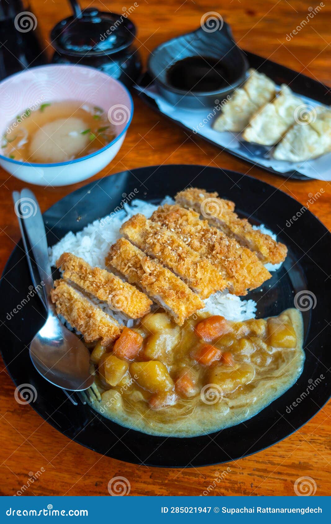 Katsu Curry(Curry Rice with Fried Pork) Stock Image Image of eating