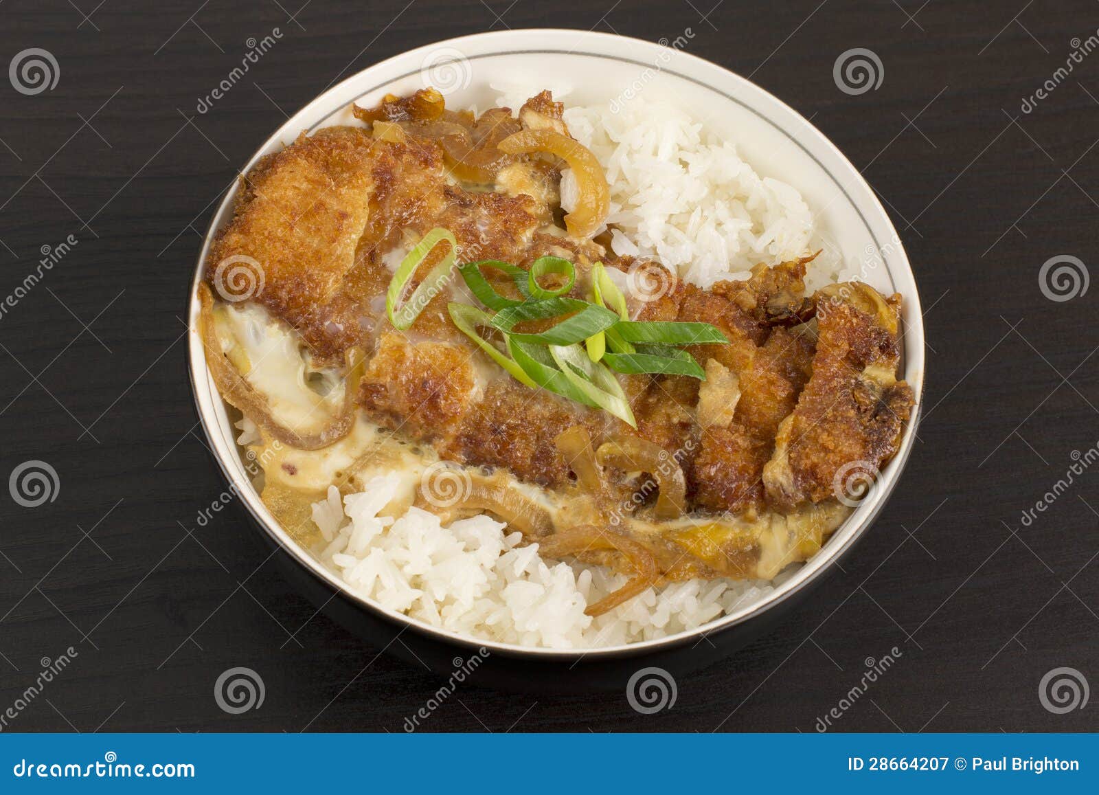 Katsudon stock image. Image of cutlet, fried, pork, loin 28664207