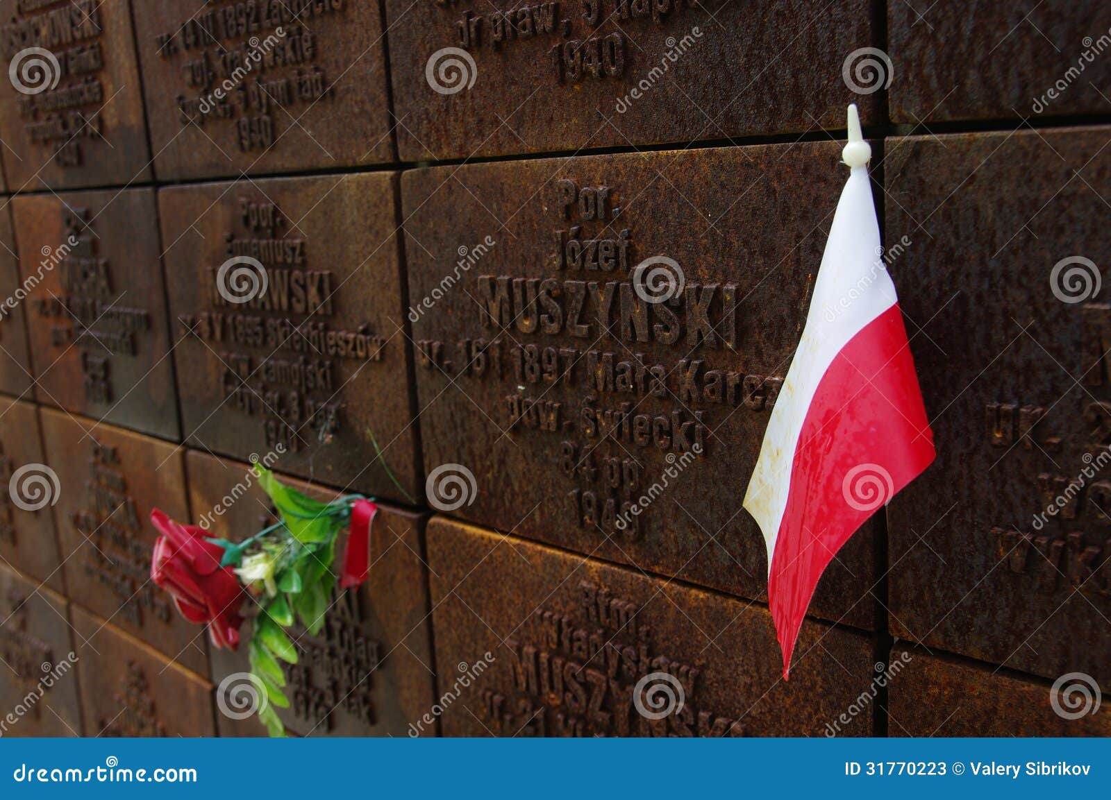 Memorial Katyn - the place of execution of Polish officers in the Katyn Forest (Smolensk region, Russia). Memorial Katyn is located 20 kilometers from the center of the city of Smolensk, Russia. Katyn Massacre - the mass murder of Polish nationals (mostly captured Polish army officers), implemented in the spring of 1940 by the NKVD of the USSR.