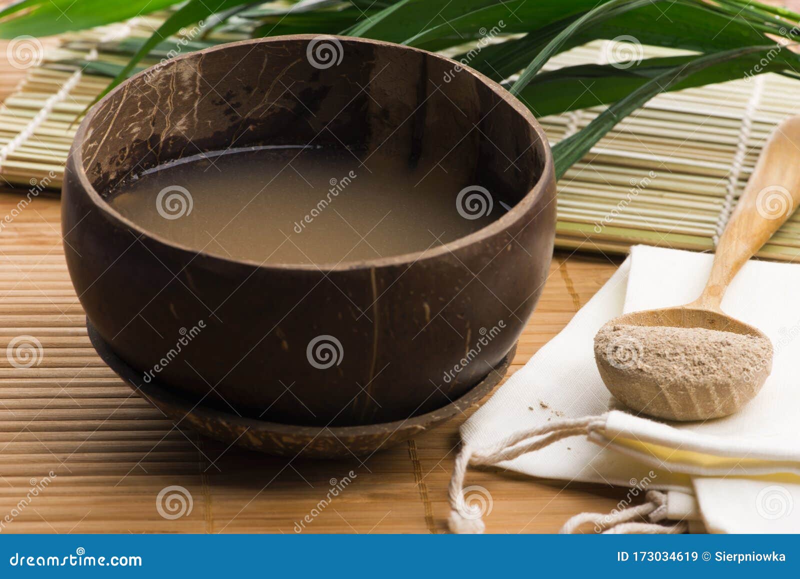 Kava Drink Made from the Roots of the Kava Plant Mixed with Water Stock Image Image of islands