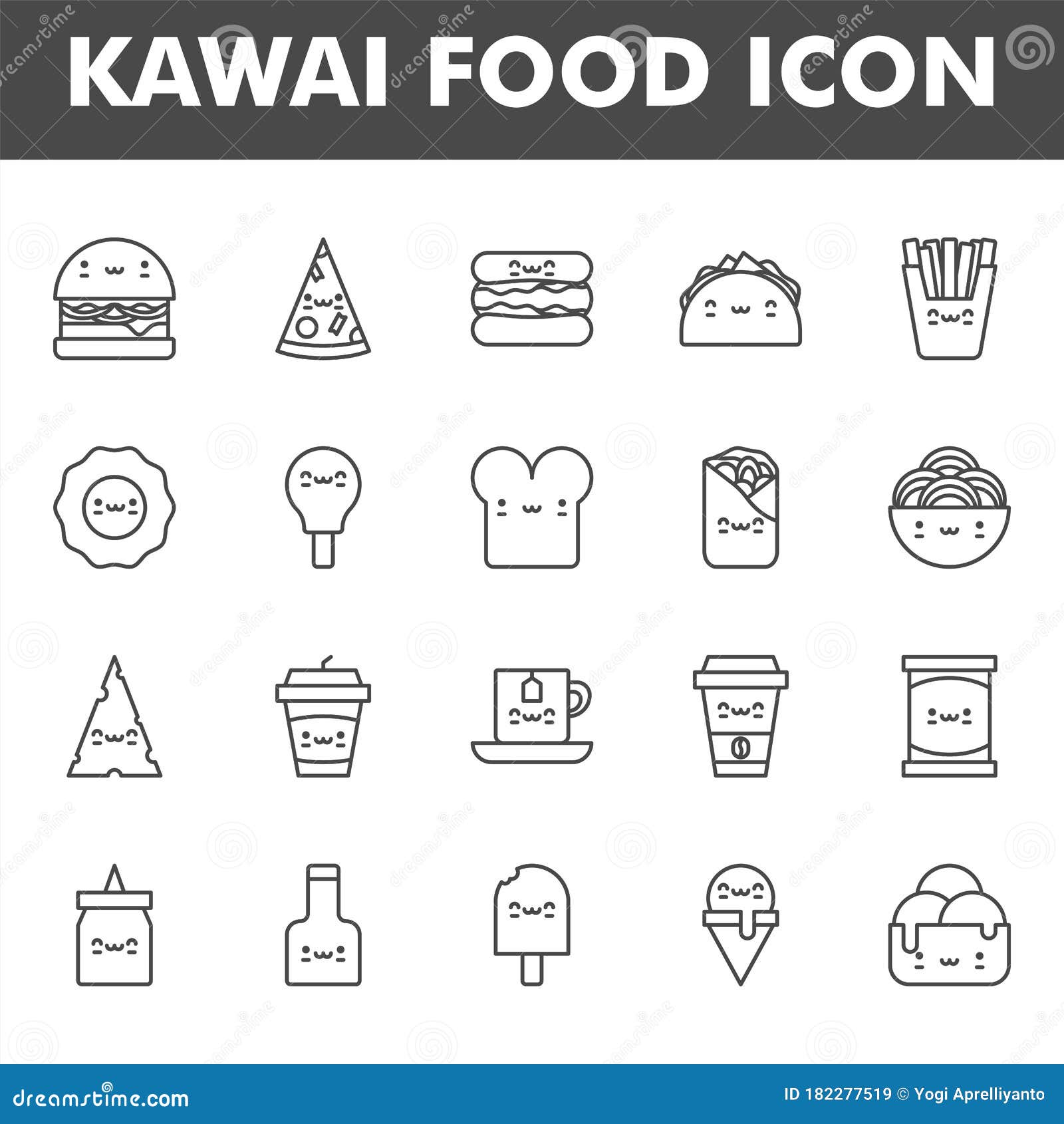 Bộ biểu tượng thức ăn đáng yêu Kawai: Bộ biểu tượng thức ăn đáng yêu Kawai sẽ mang đến cho bạn một trải nghiệm tuyệt vời và độc đáo. Thiết kế những biểu tượng thức ăn đầy màu sắc, tươi vui và đáng yêu giúp tạo sự thân thiện với người dùng. Cùng chiêm ngưỡng hình ảnh liên quan để hiểu thêm về bộ biểu tượng này.