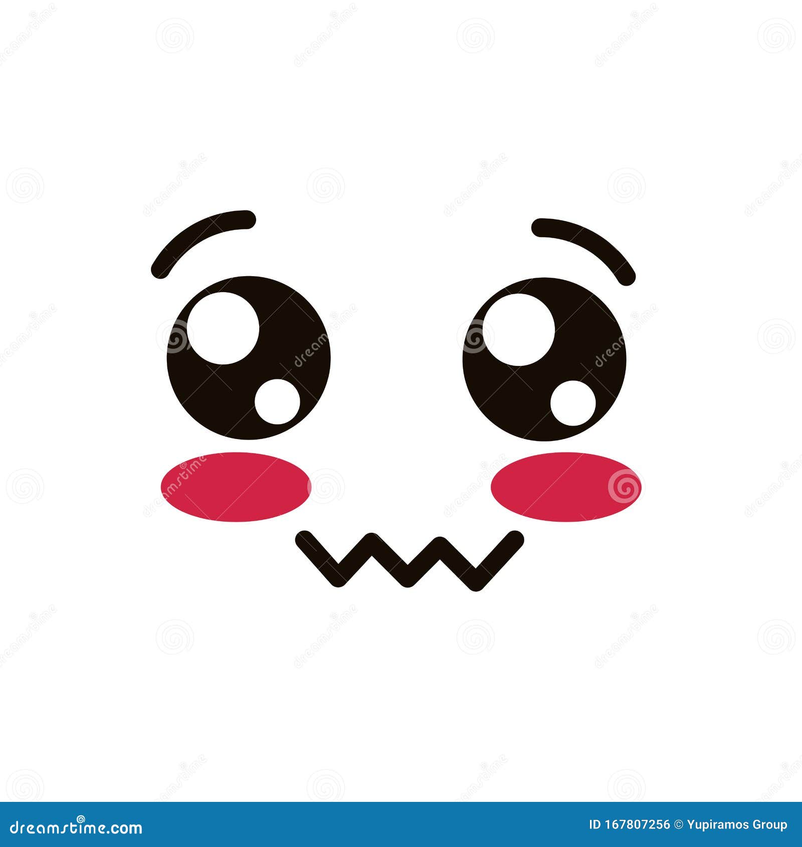 smiling kawaii face 16763055 Vector Art at Vecteezy