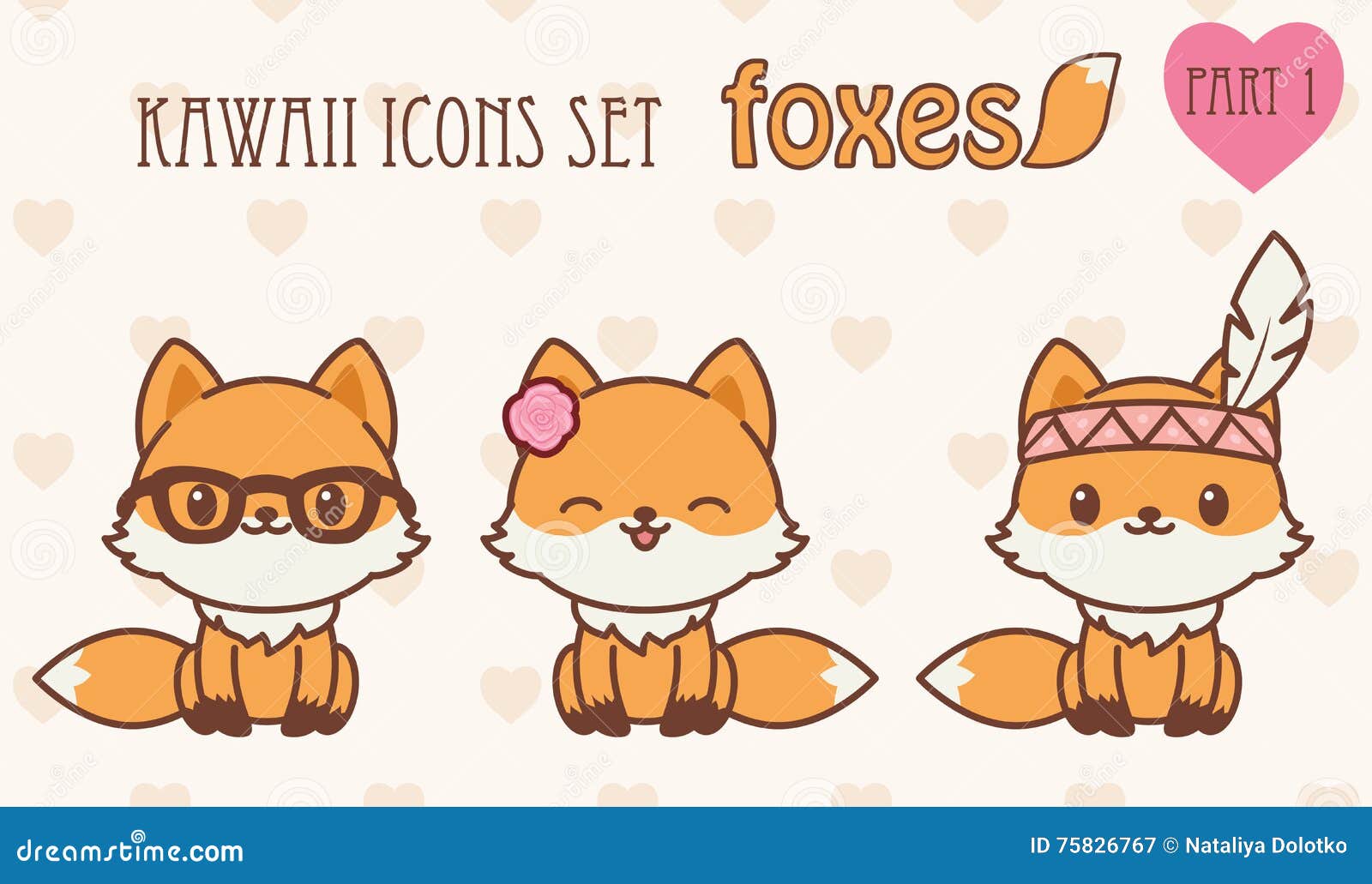 Setting fox. Маленькие кавай лисички. Плакат Каваи Фокс. Kawaii Foxes icons Set. Kawaii Fox.