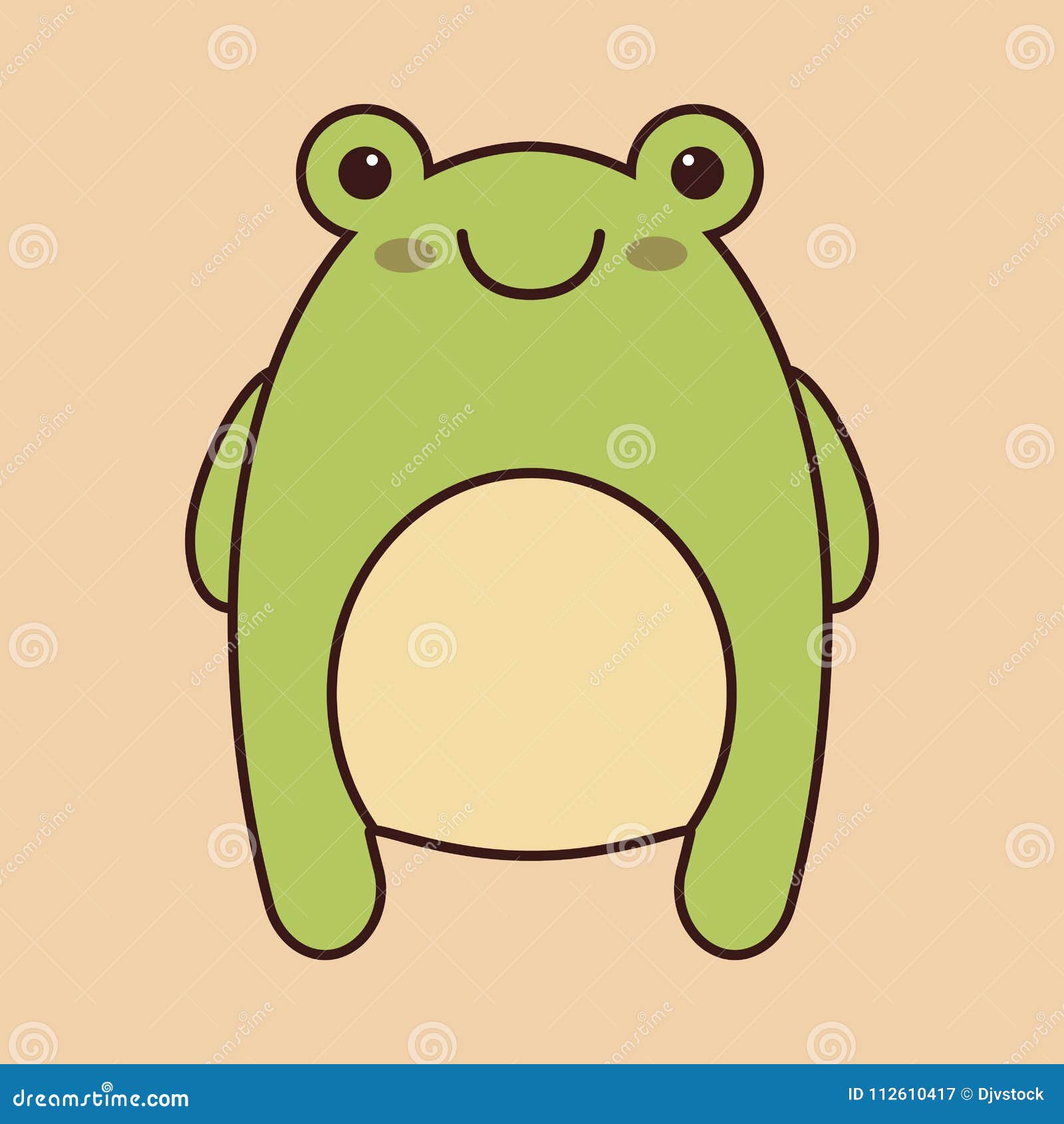 kawaii frog animal icon . colorful design. vector illustration