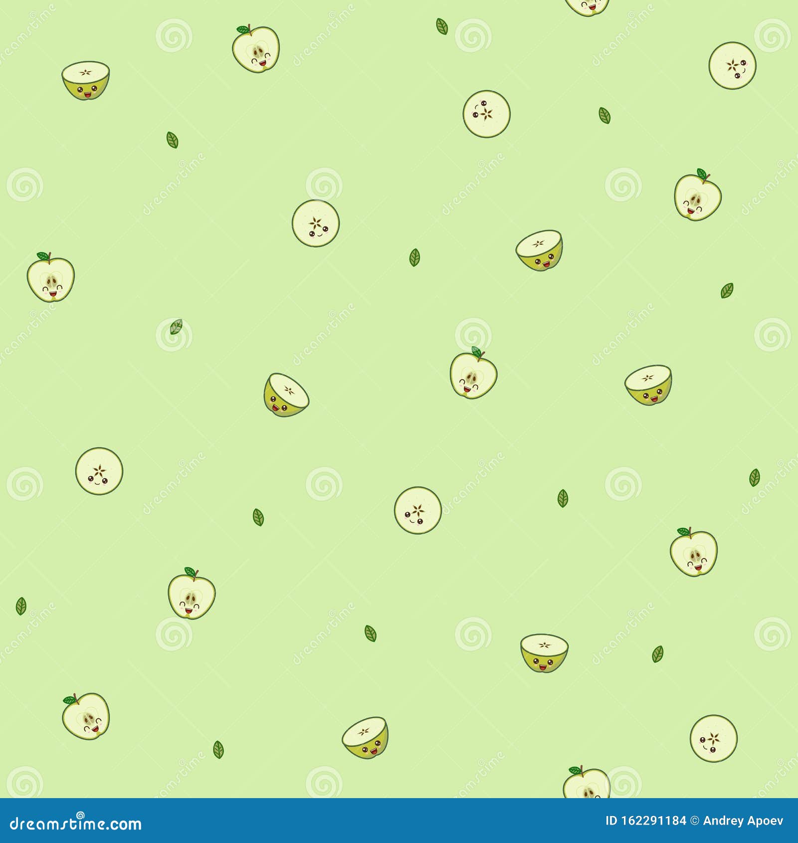 Họa tiết với táo xanh Kawaii sẽ mang lại sự mới mẻ và đáng yêu cho bất cứ thiết kế nào. Hãy xem hình ảnh để khám phá cách mà họa tiết táo xanh Kawaii có thể tạo ra sự thay đổi cho không gian của bạn.