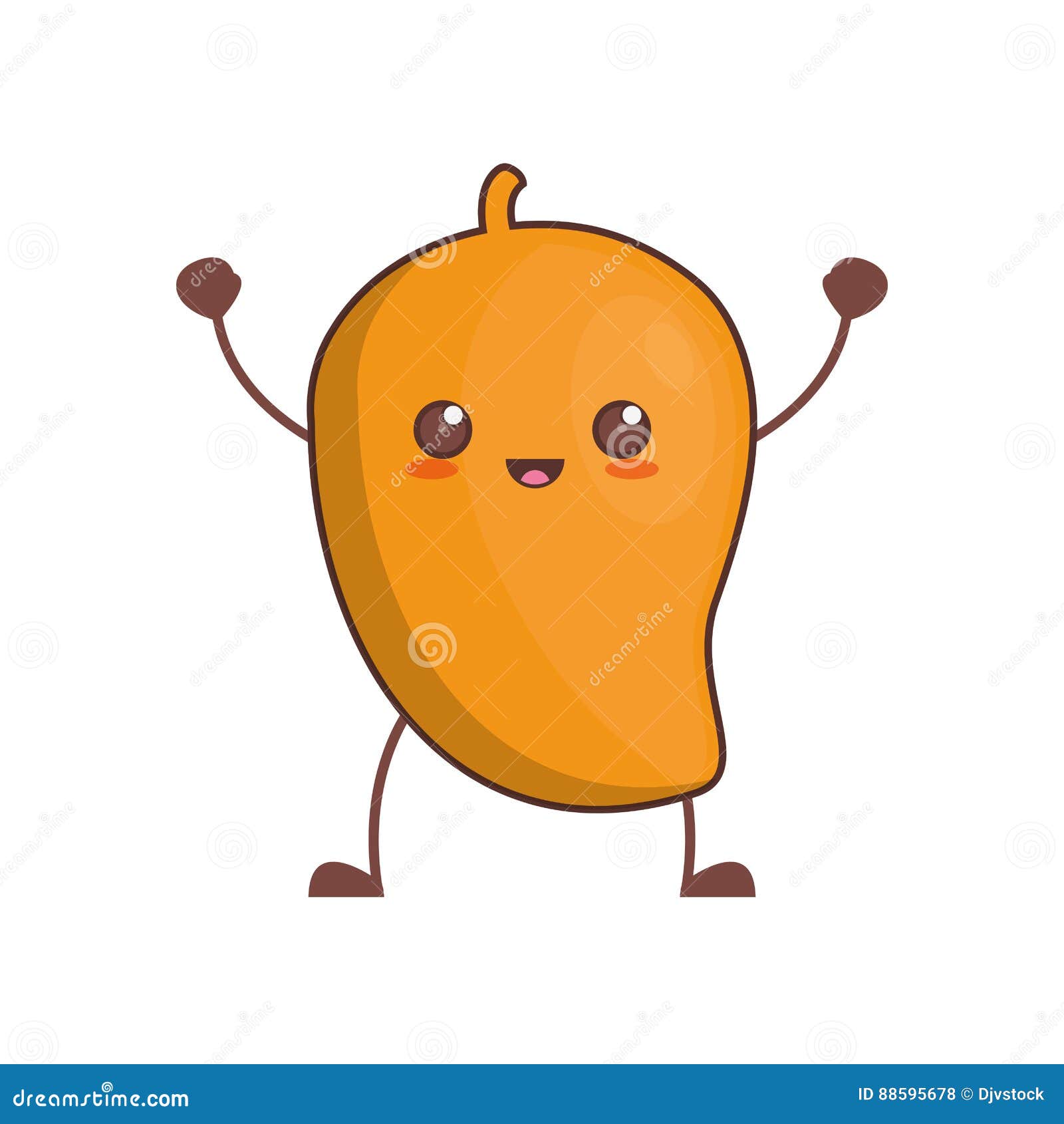 kawaii mango fruit image