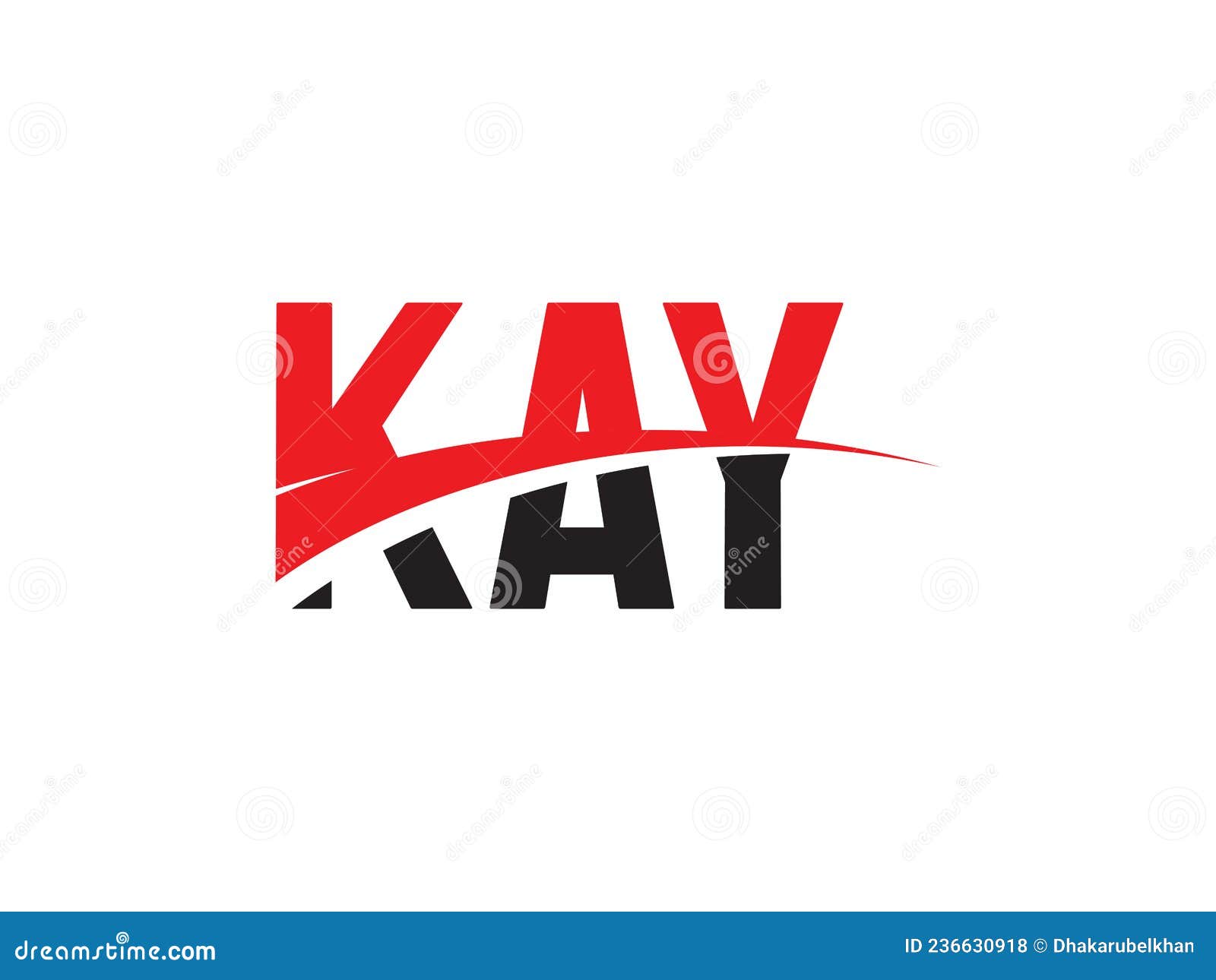 kay letter initial logo   