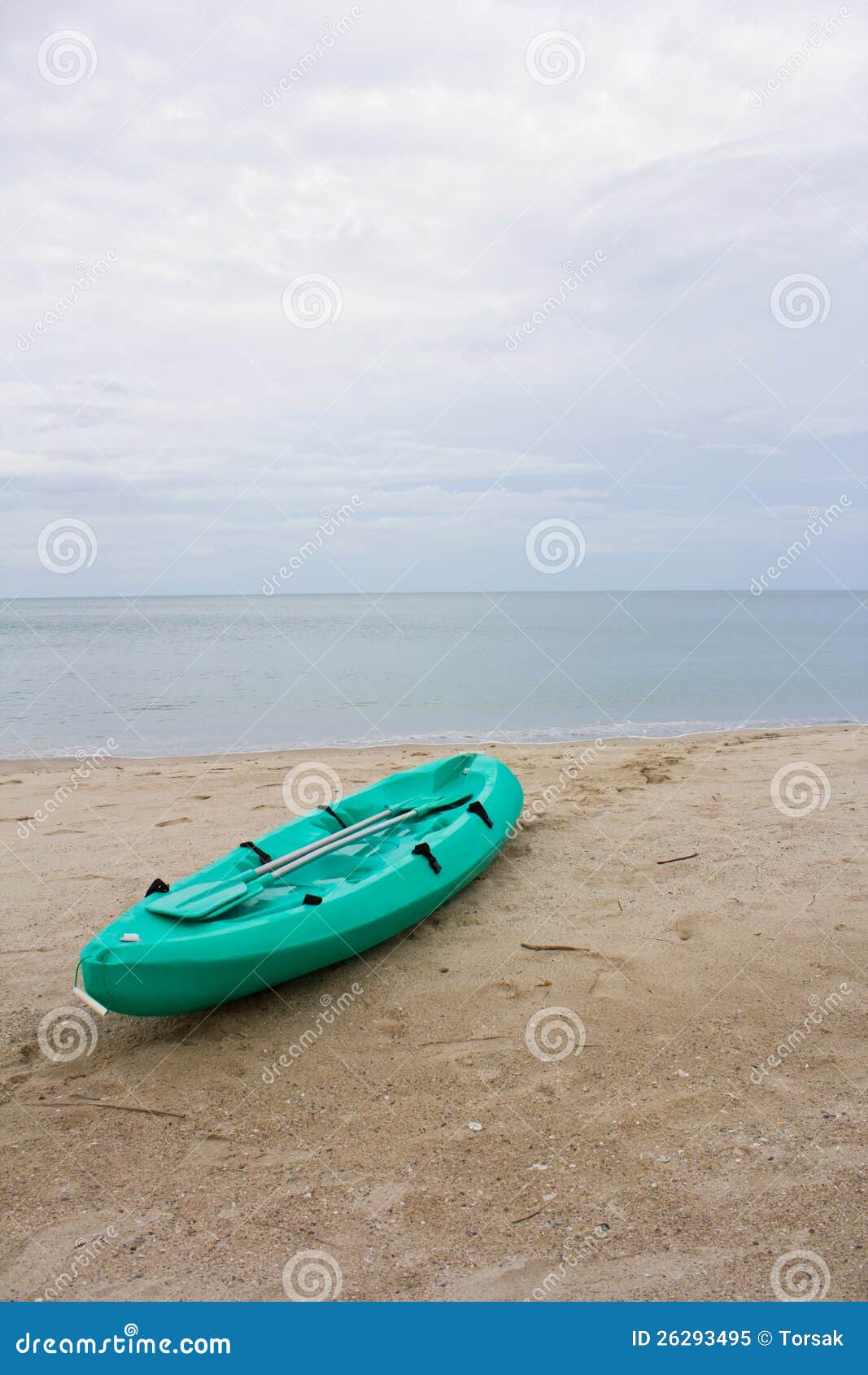 Kayak on the beach stock image. Image of paddling, healthy - 26293495