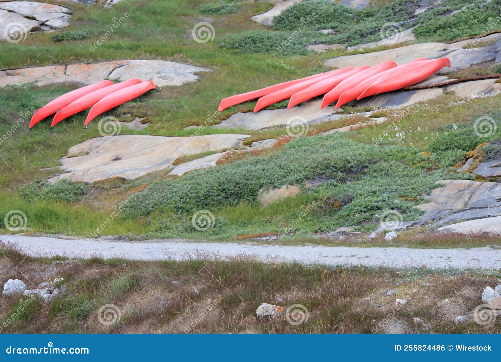 Kayak Boat Turned Upside Down on the Ground Stock Photo Image of beach, outdoor 255824486