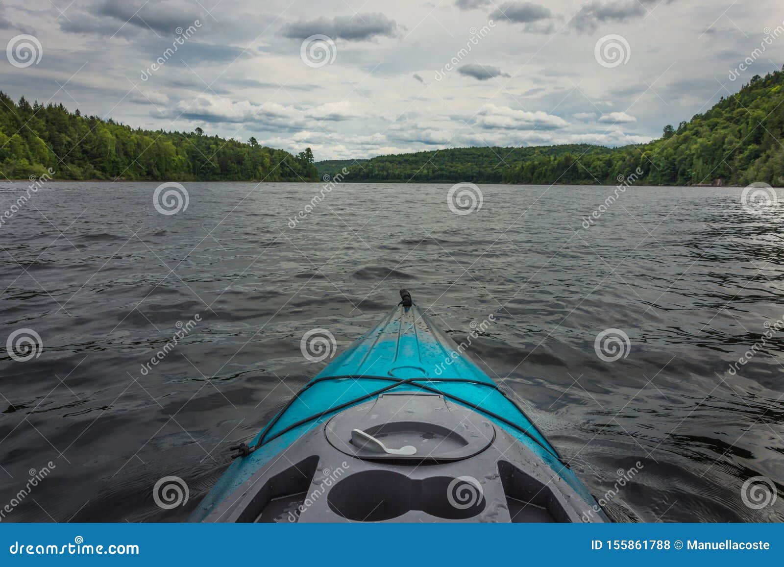 Kayak Camping in Northern Quebec Stock Photo Image of lake