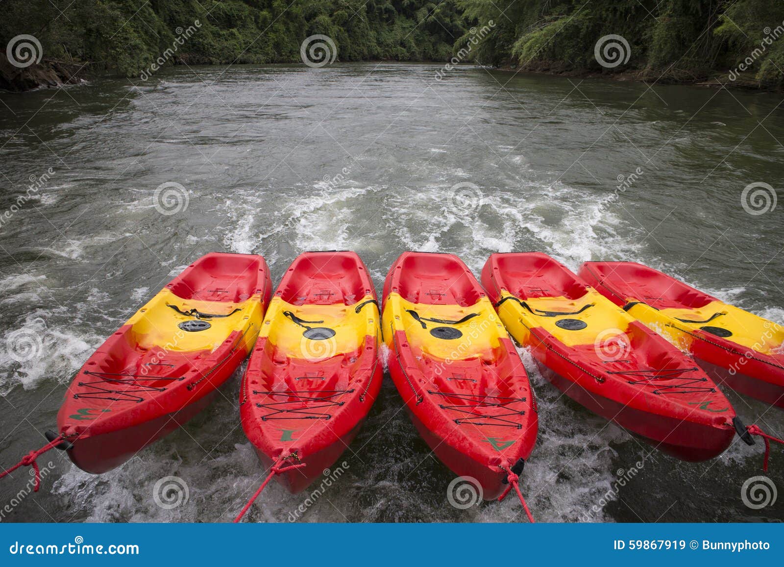 Kayak stock image. Image of leisure, yellow, recreation 59867919