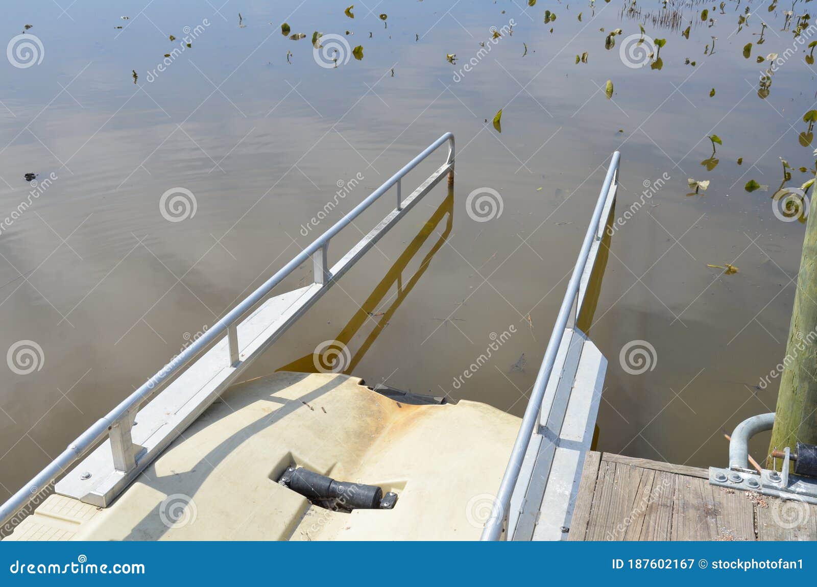 Kayak Launch Ramp with River or Lake Water Stock Image Image of ramp