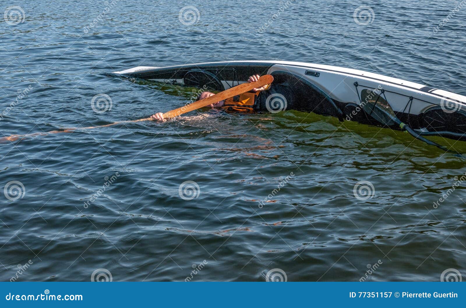 Kayak rolling technique 2 stock image. Image of determination 77351157