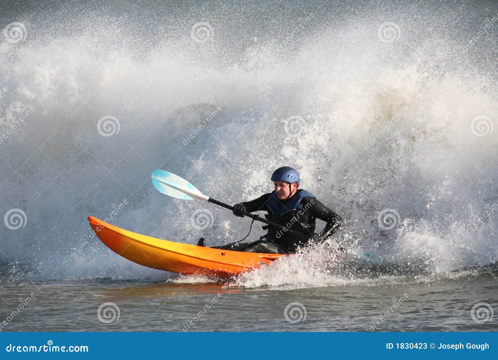 Kayak Surfing stock image. Image of boat, surfing, active 1830423