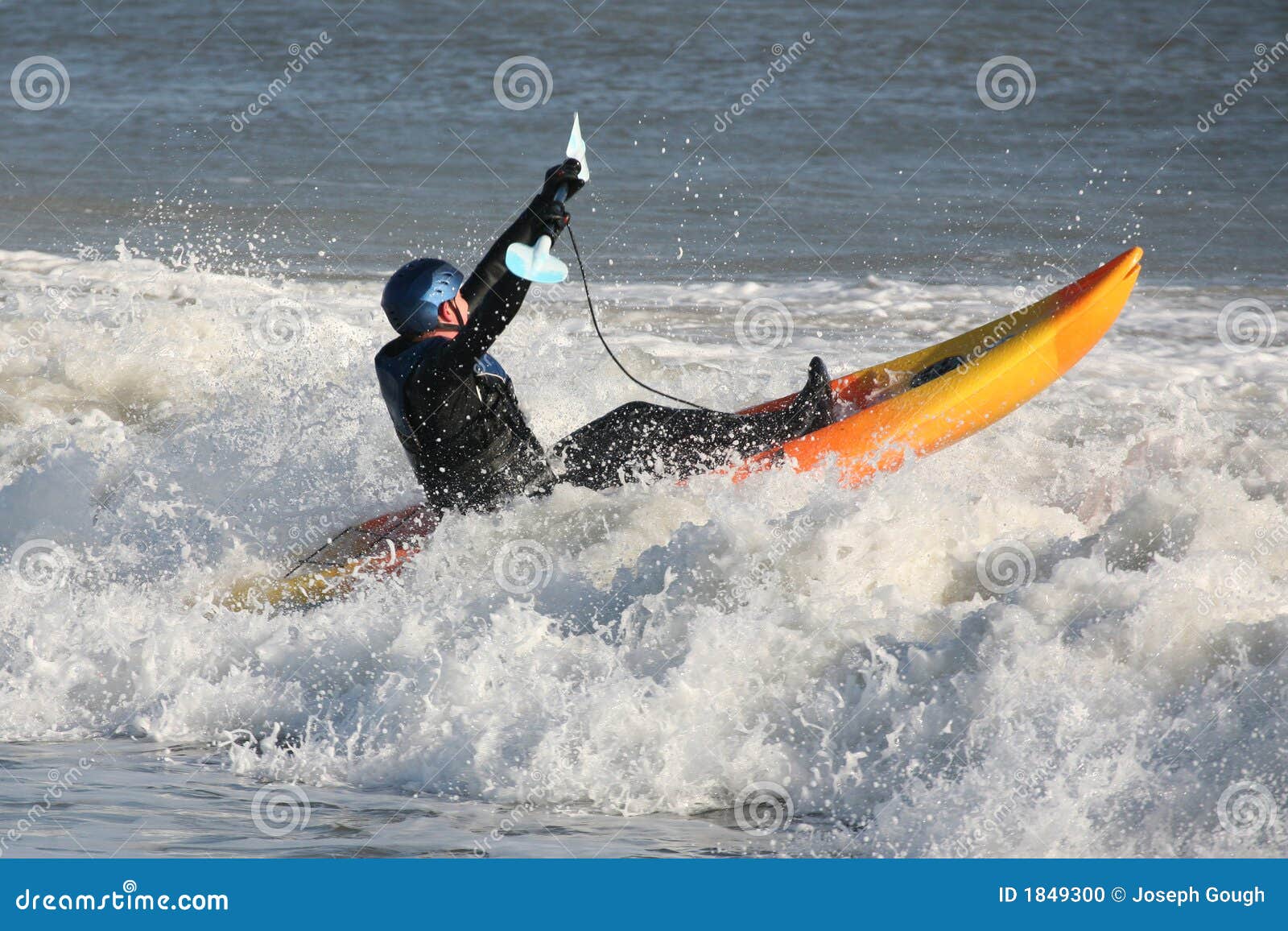 Kayak Surfing stock photo. Image of paddle, kayaking, boat 1849300