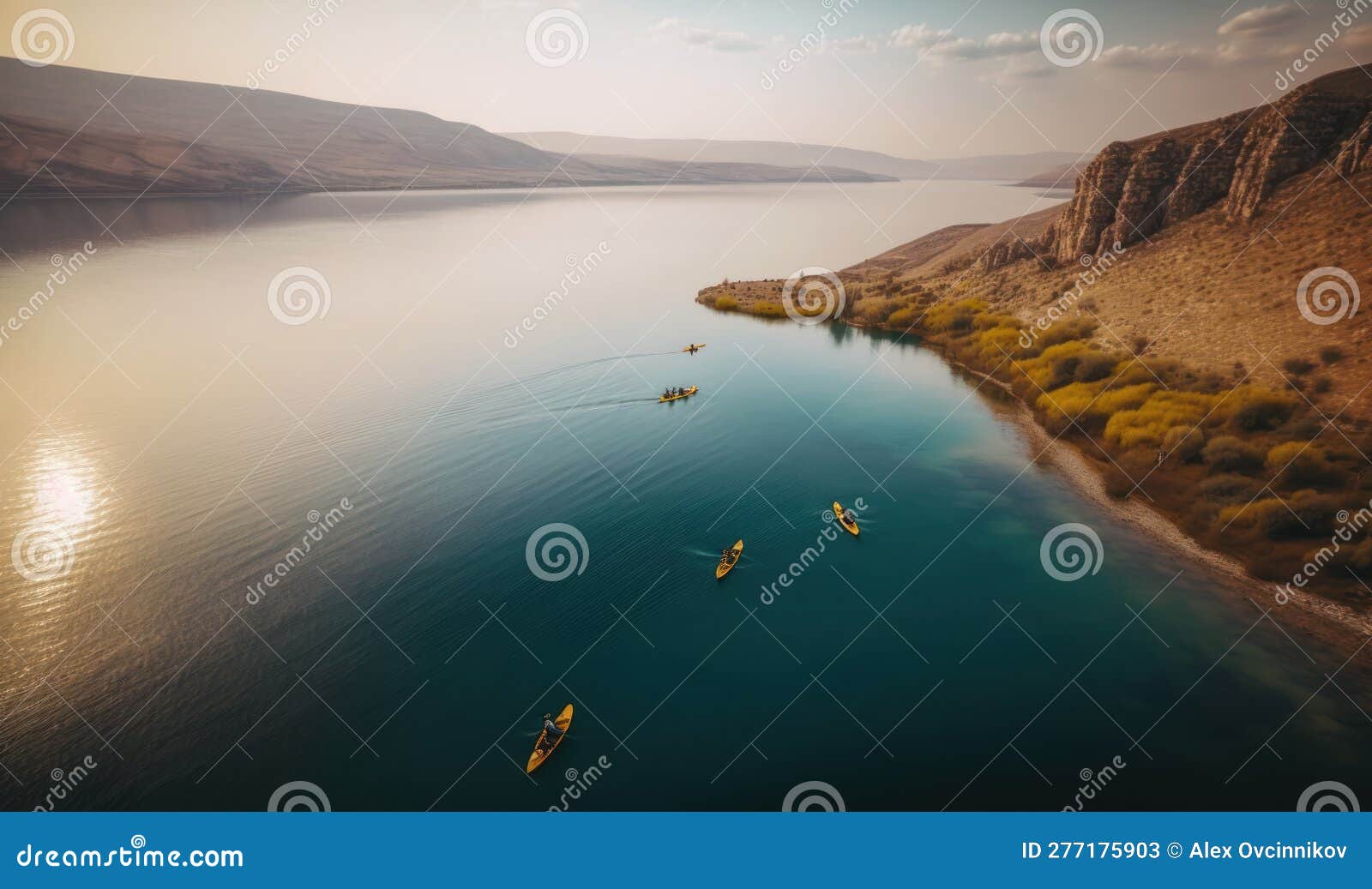 Kayaking on the Ethereal Waters of Sea of Galilee, Israel. Perfect for Kayaking on the Ethereal Waters of Sea of Galilee, Israel. Perfect for