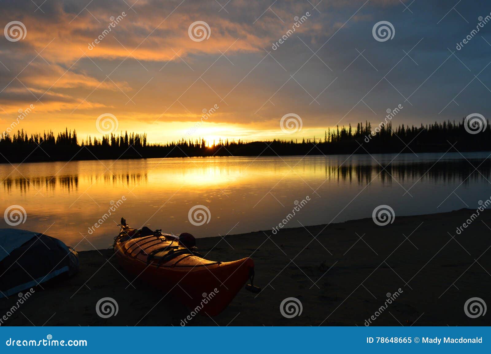 kayaking outside inuvik, canada