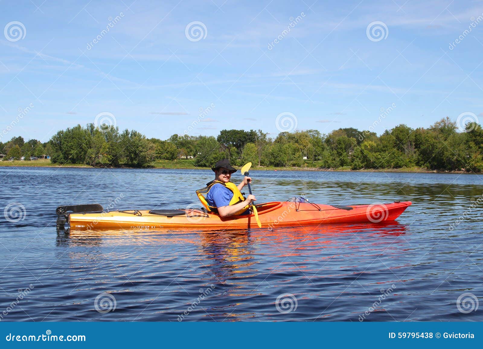 Kayaking on the River in Fredericton Stock Photo Image of outdoors