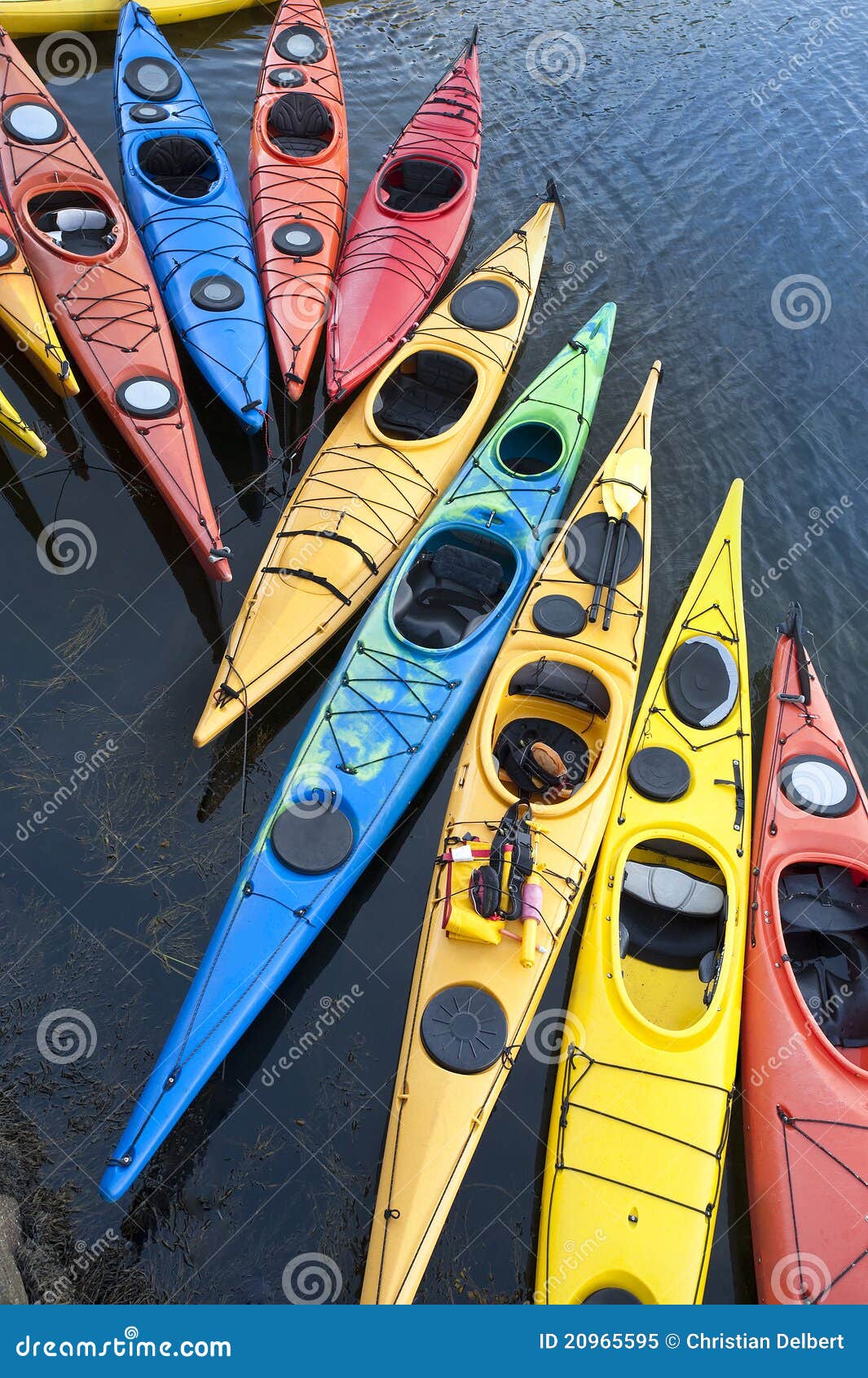 Kayaks stock image. Image of recreational, four, leisure 20965595