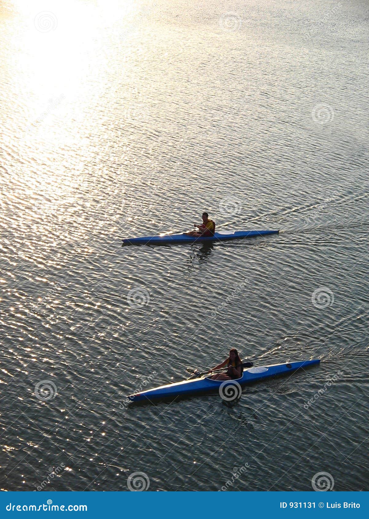Kayaks stock image. Image of canoe, lake, spain, outdoor 931131