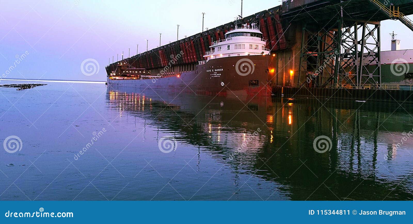 Kaye E. Barker editorial photo. Image of harbor, marquette 115344811