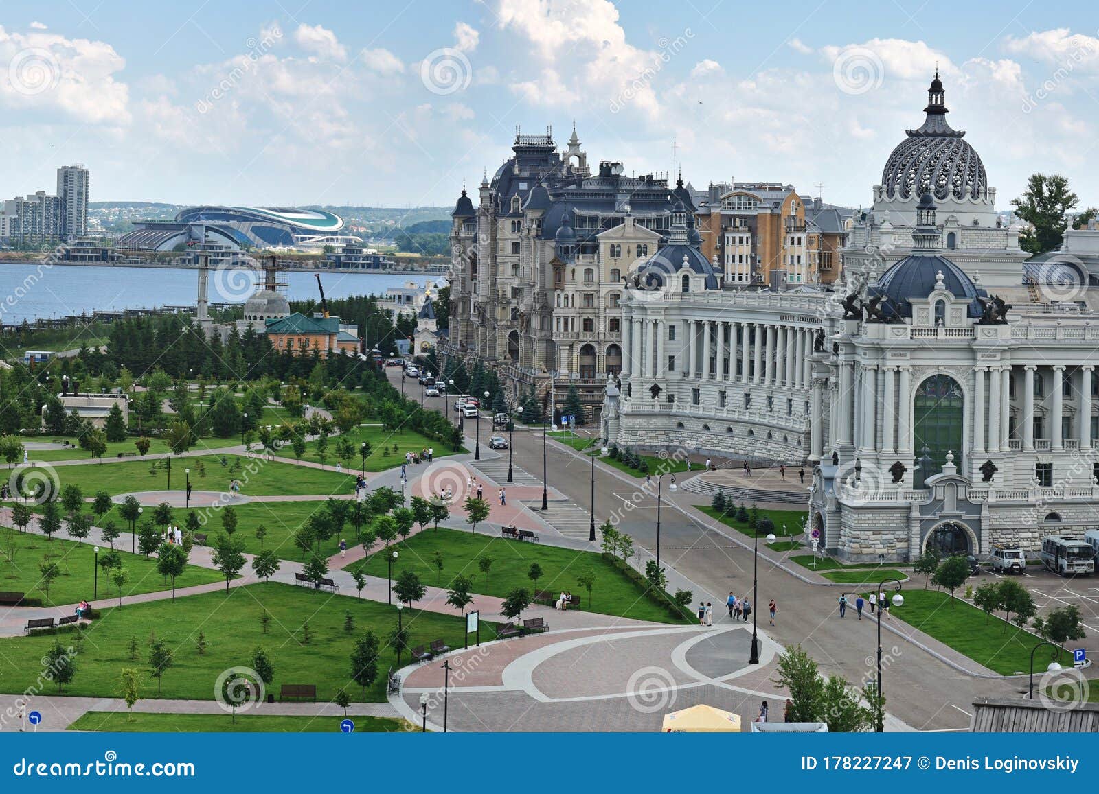 Kazan, a City on the Volga River, the Third Capital of Russia. a Large 