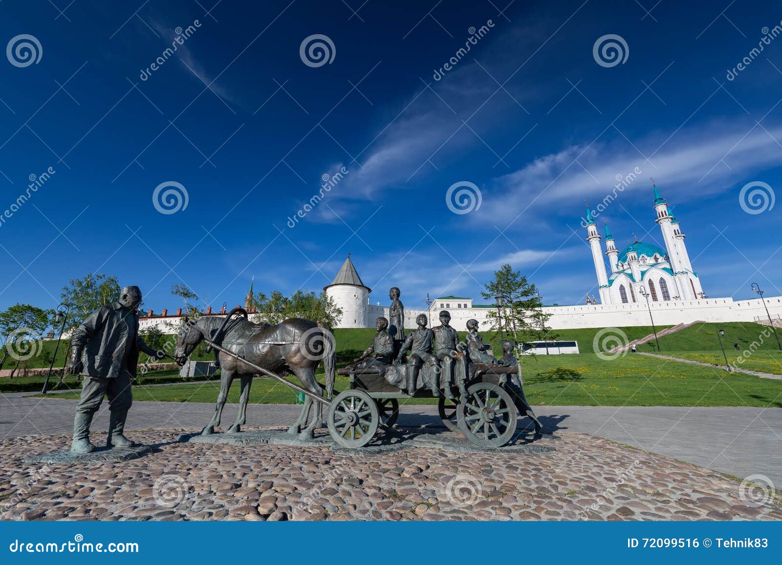 kazan, russia - 2016 may 13: the monument to kazan benefactor de