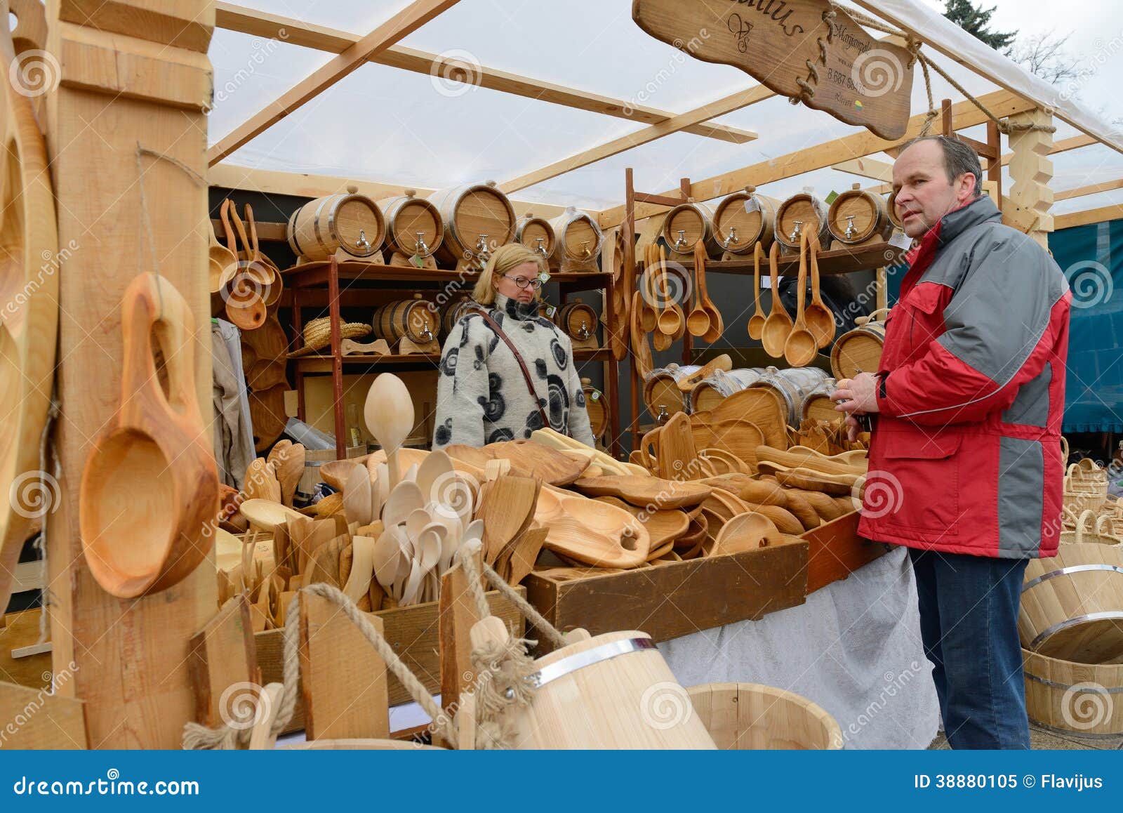 Kaziuko Fair On Mar 8, 2014 In Vilnius Editorial Image ...