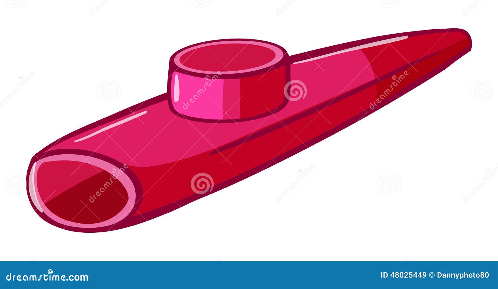 Kazoo stock vector. Illustration of equipment, vocal 48025449