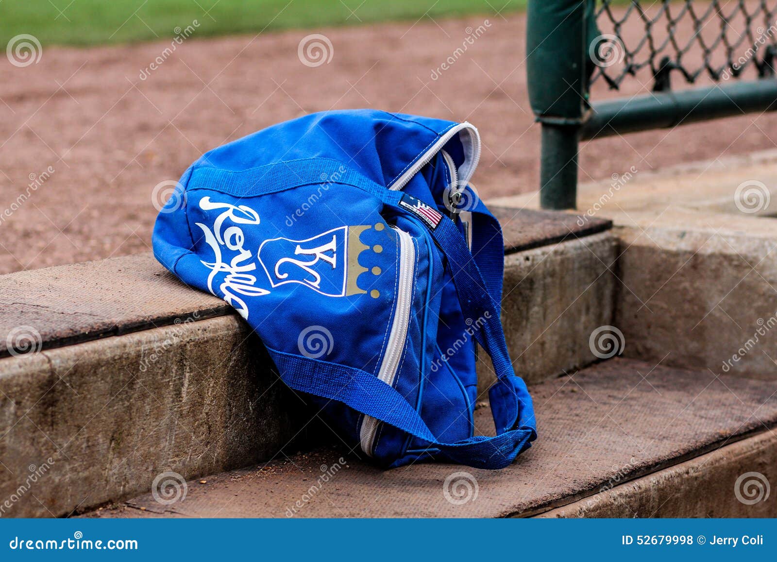 KC Royals equipment bag editorial stock photo. Image of south 52679998