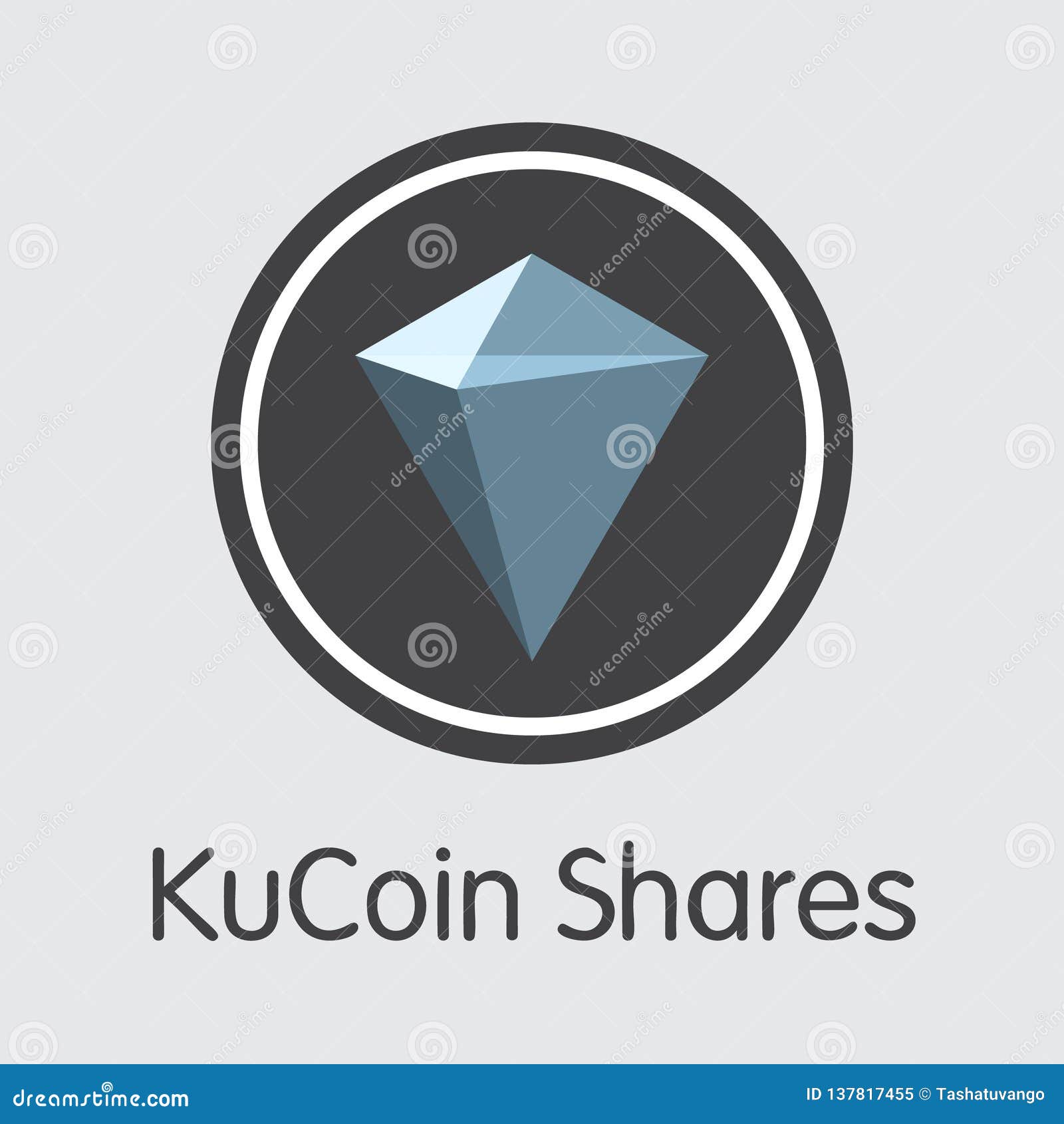 KCS - Kucoin Shares. The Logo Of Coin Or Market Emblem ...