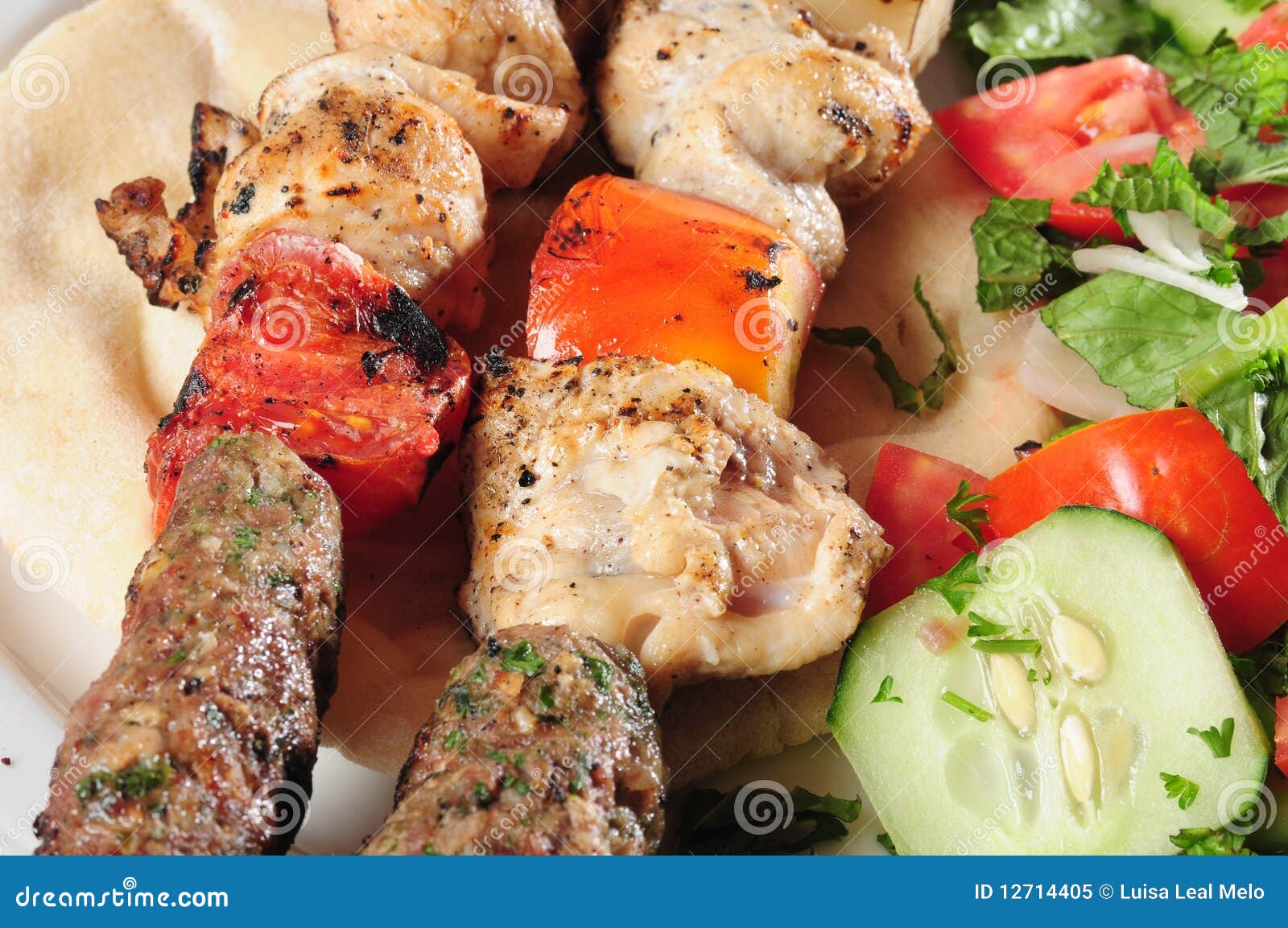 Kebab. stock image. Image of kebab, lebanese, kafta, beef 12714405