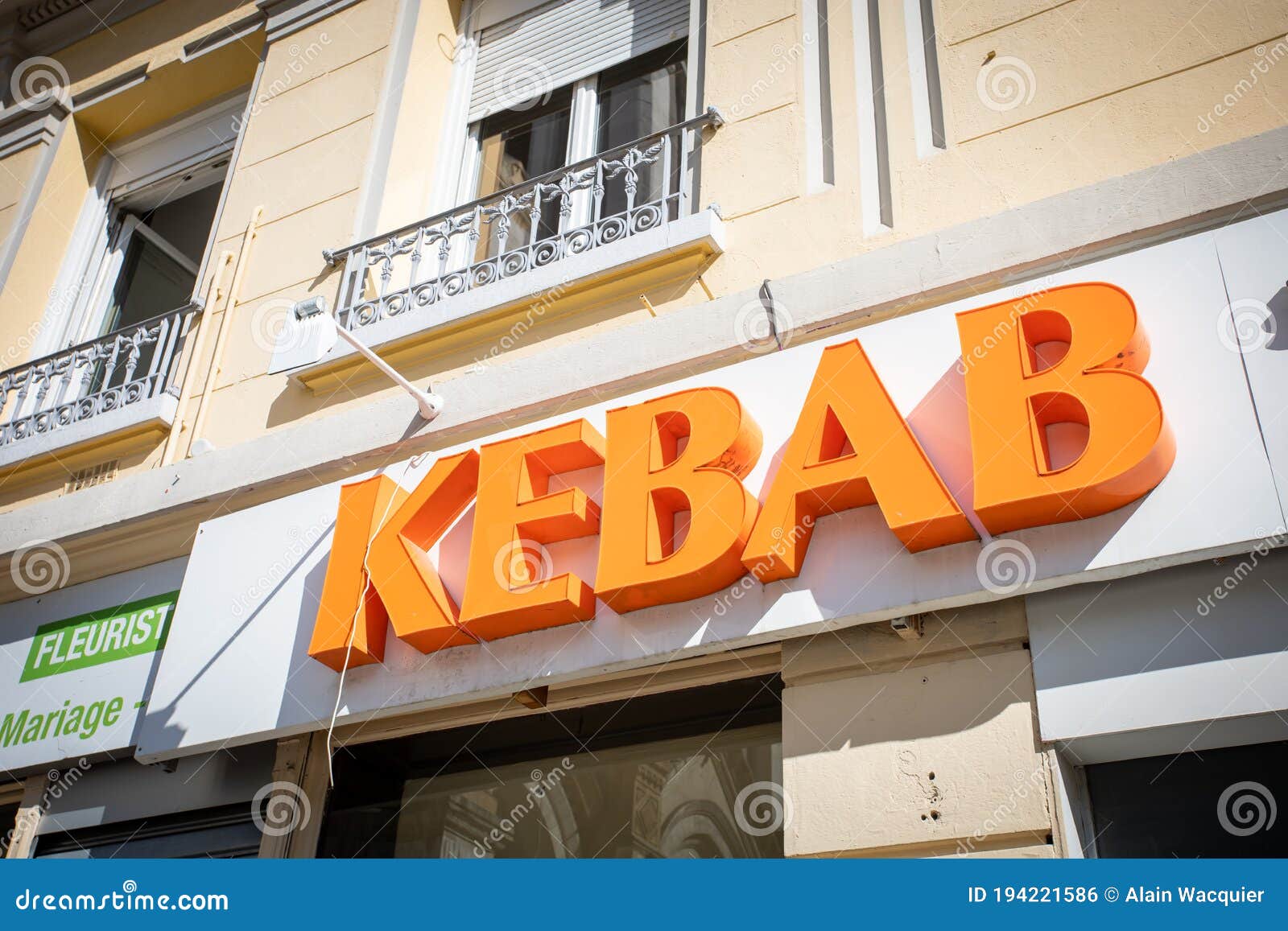 Kebab fast food store editorial photo. Image of trade 194221586