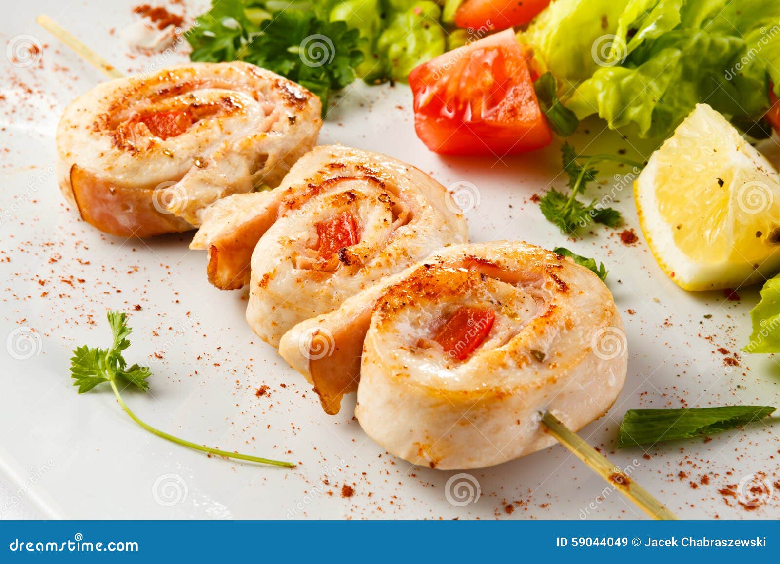 Kebab stock image. Image of antipasti, lettuce, pepper 59044049