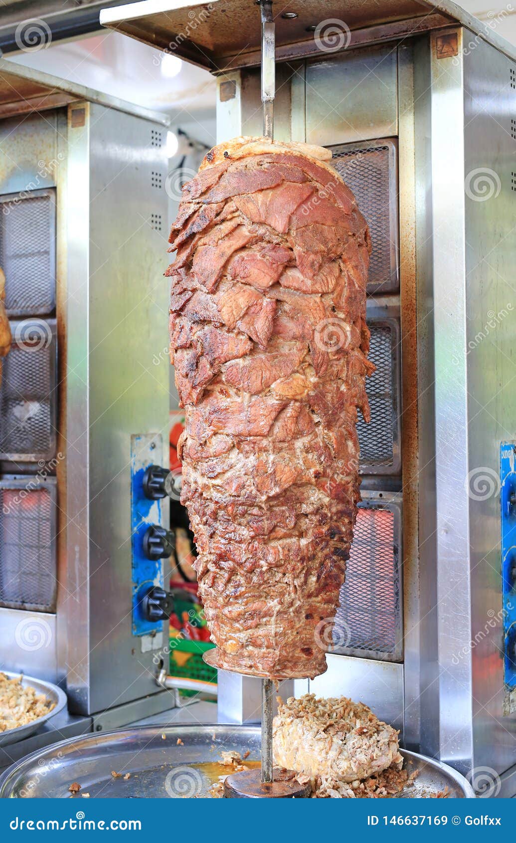 Kebab on it`s Special Bbq Cooking Tray Stock Image Image of cook