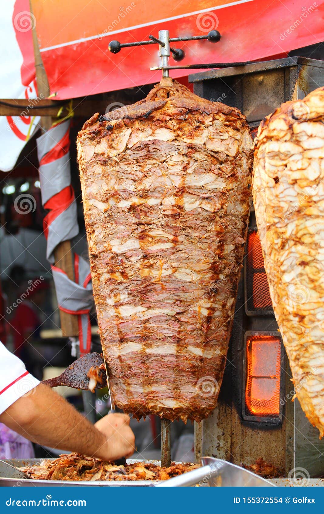 Kebab on it`s Special Bbq Cooking Tray Stock Photo Image of edible