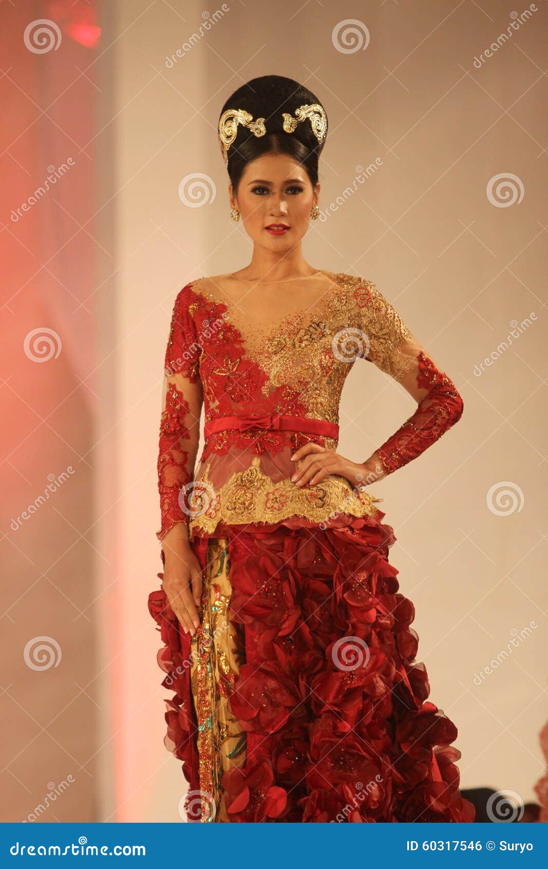 Kebaya editorial photo. Image of show, central, solo - 60317546